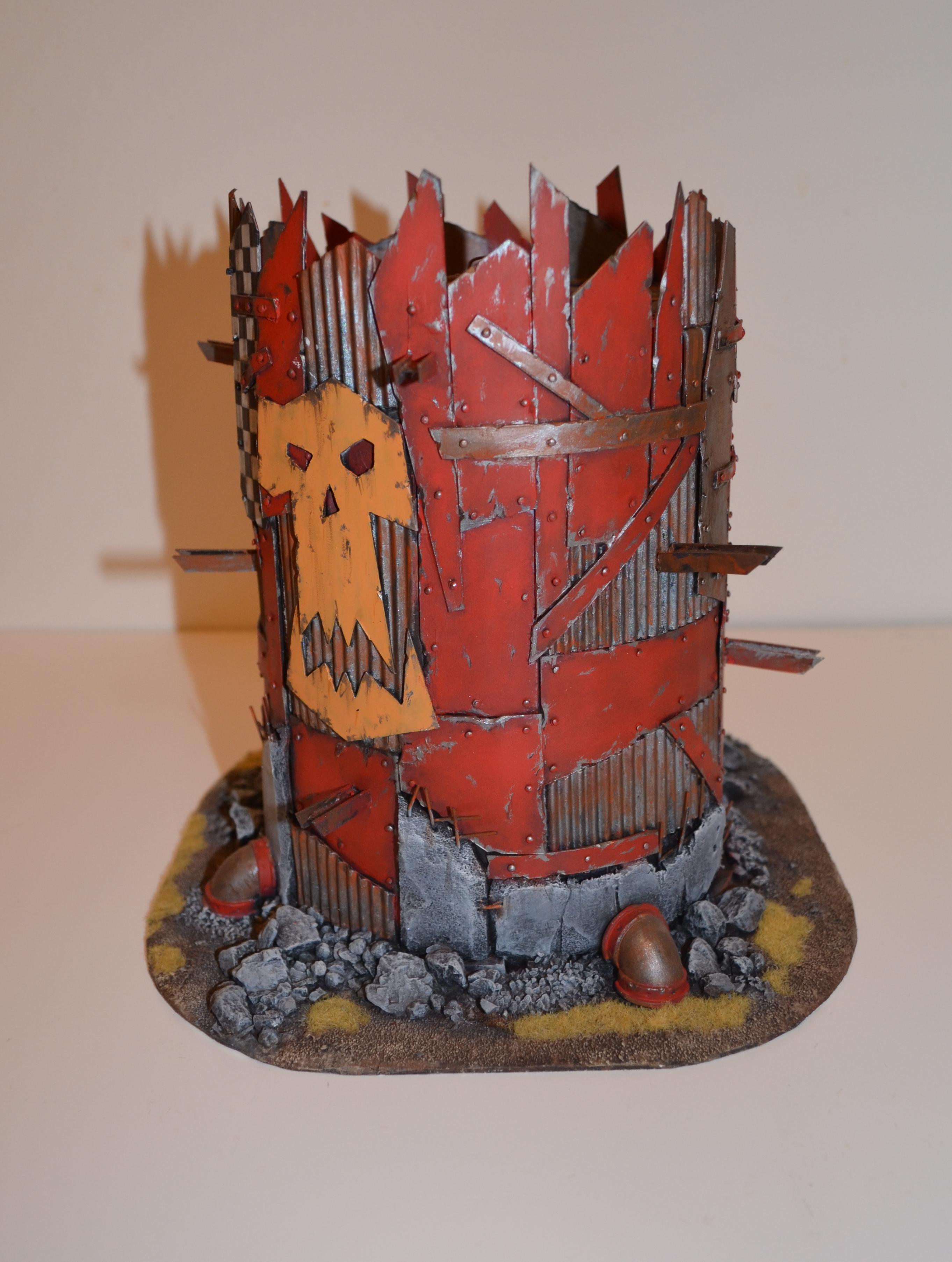 40k Terrain, Orcs, Orcish tower front side