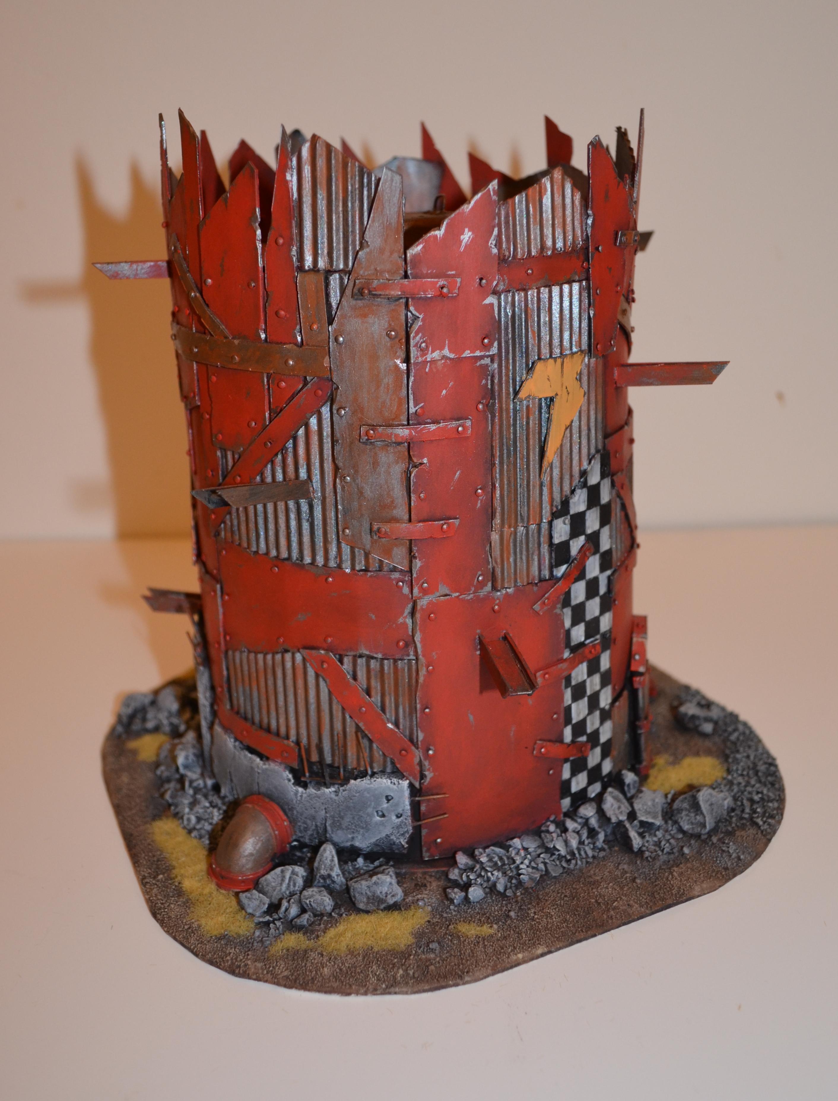 40k Terrain, Orcs, Orcish tower side2