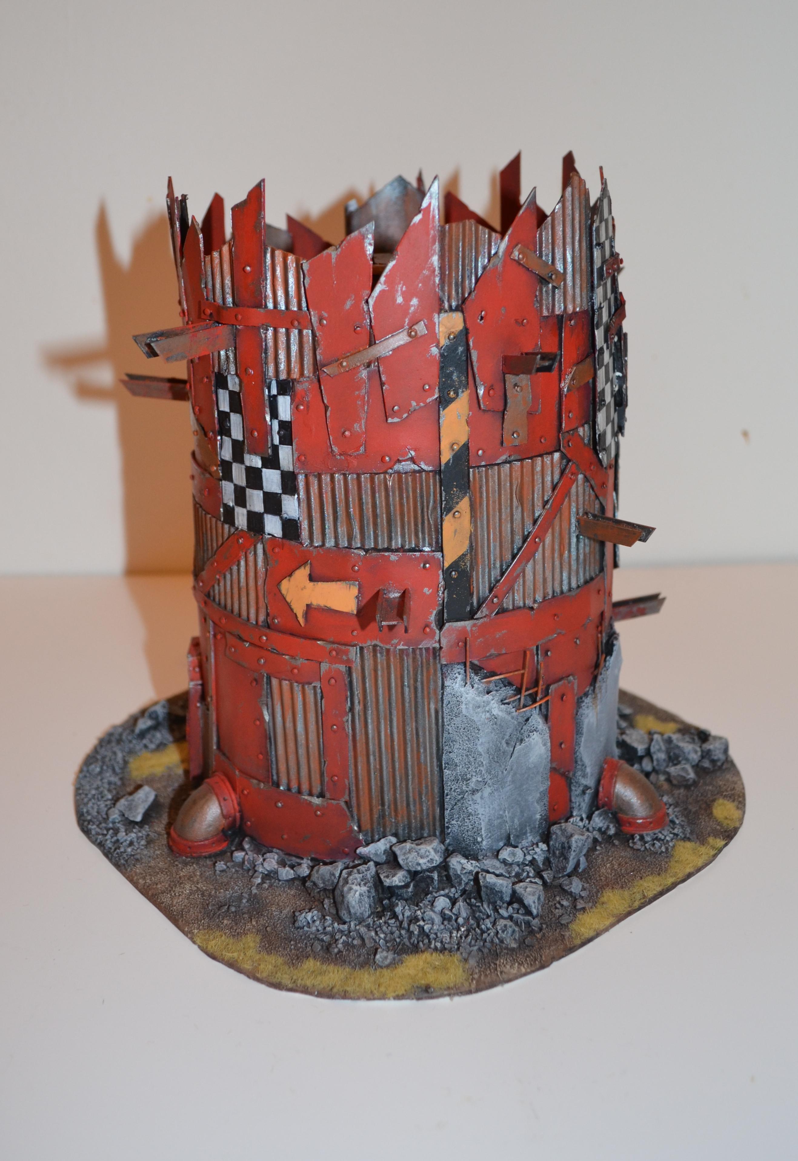 40k Terrain, Orcs, Orcish tower side4