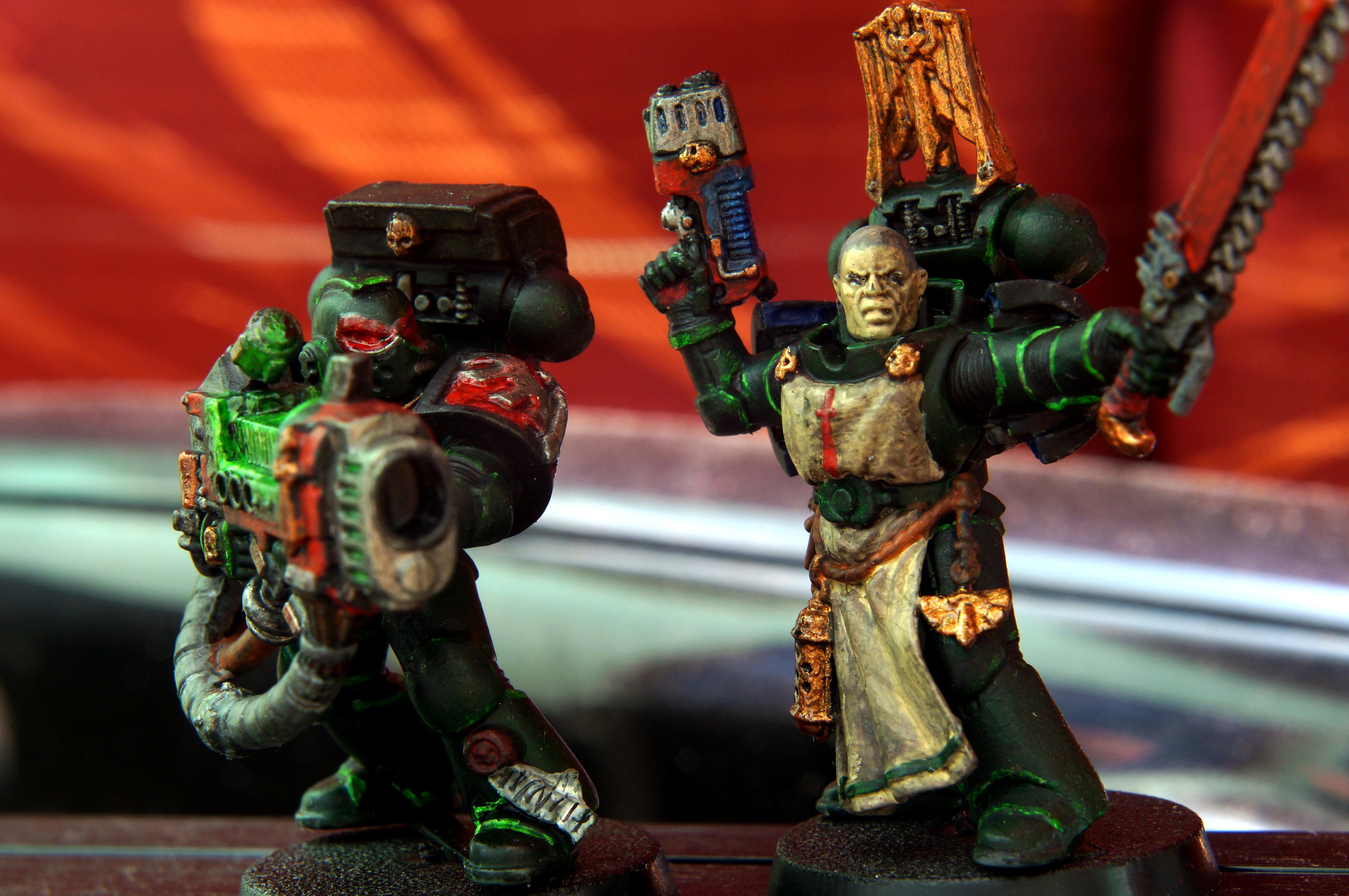 Blood Dragons, Dark Angels, Space Marines