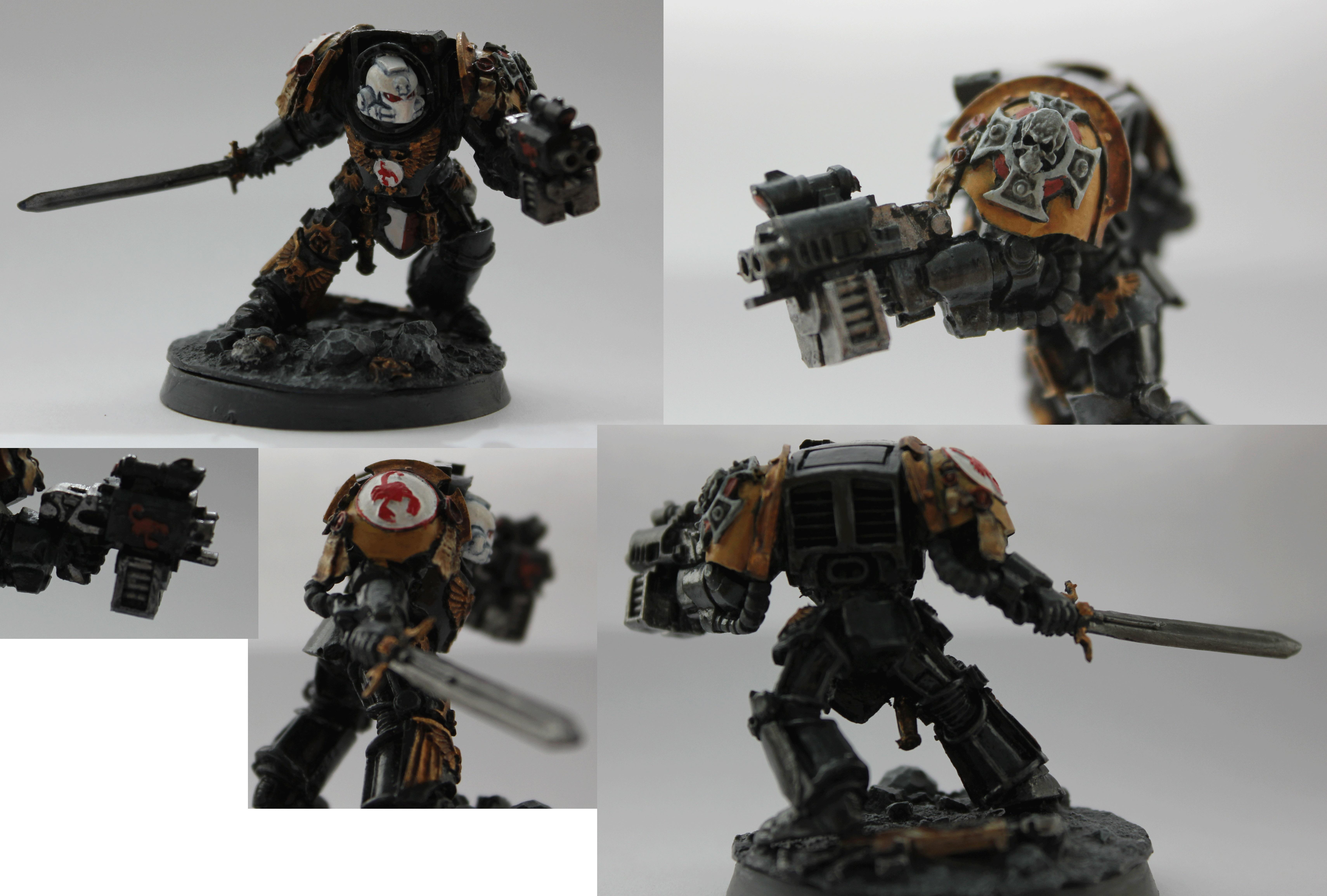 Captain, Conversion, Forge World, Red, Scorpions, Space, Space Marines, Terminator Armor, Warhammer 40,000, Warhammer Fantasy