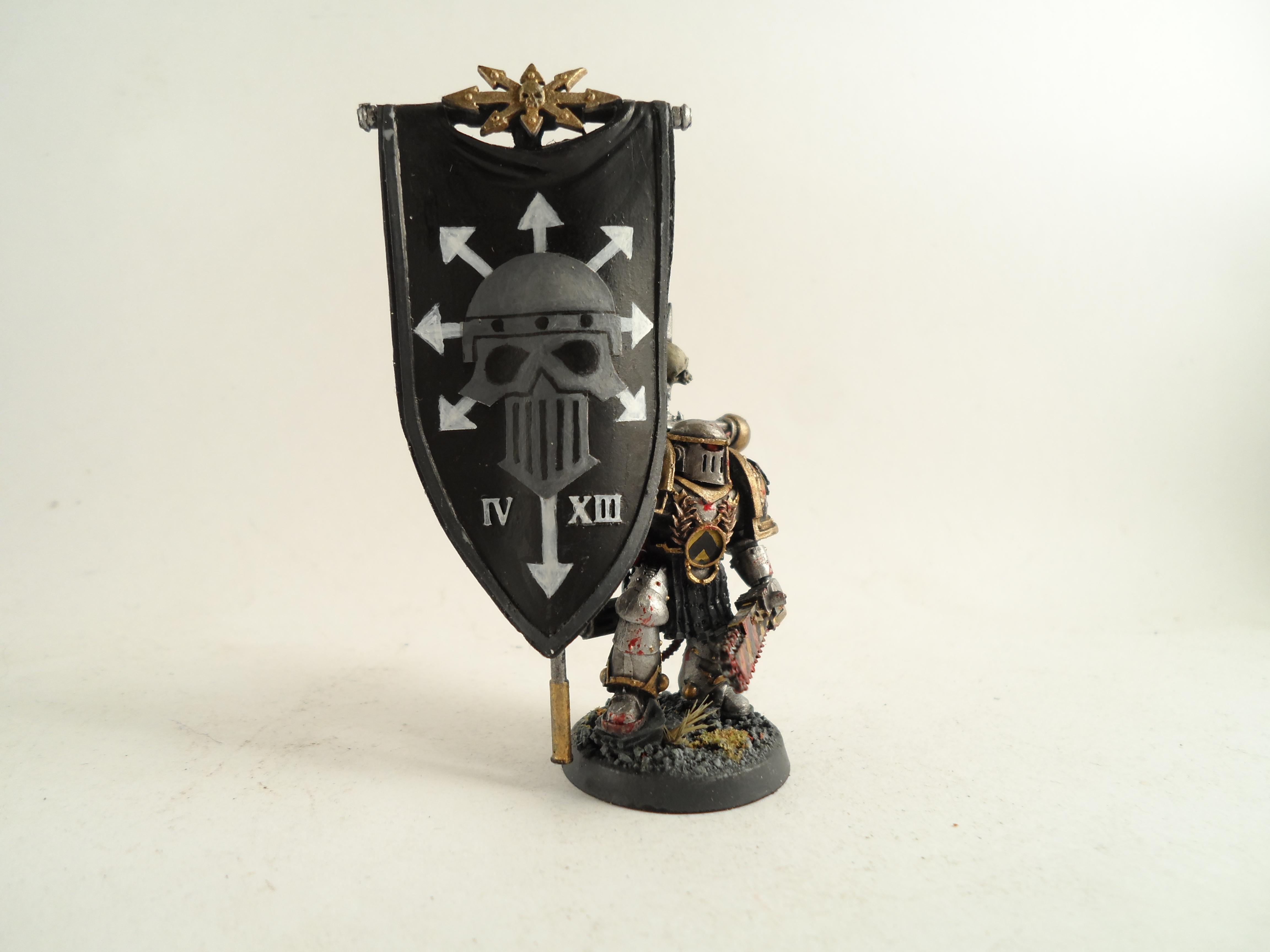Banner, Chaos, Icon, Iron Warriors, Standard Bearer