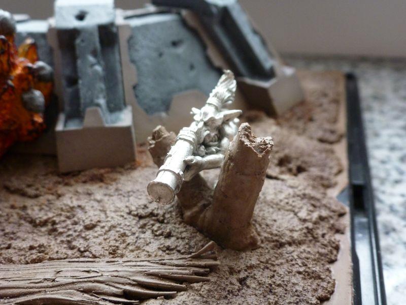 Bunker, Defense Line, Display, Looted, Orcs, Orks, Terrain, Turret