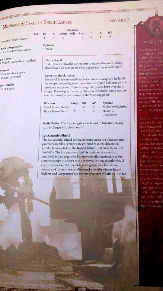 Lancer Knight rules