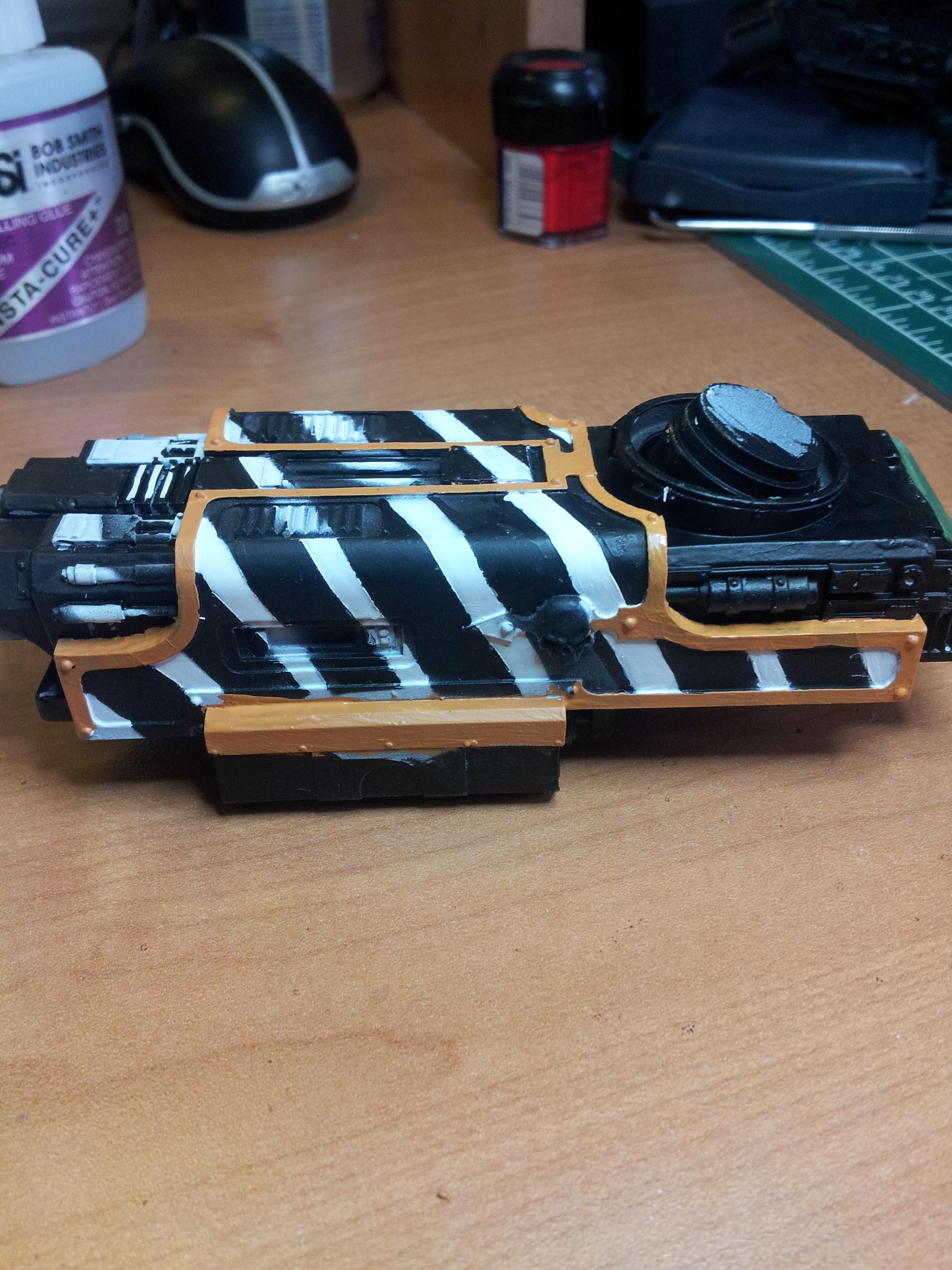 base colors: yellow to be painted gold. Too much zebra?