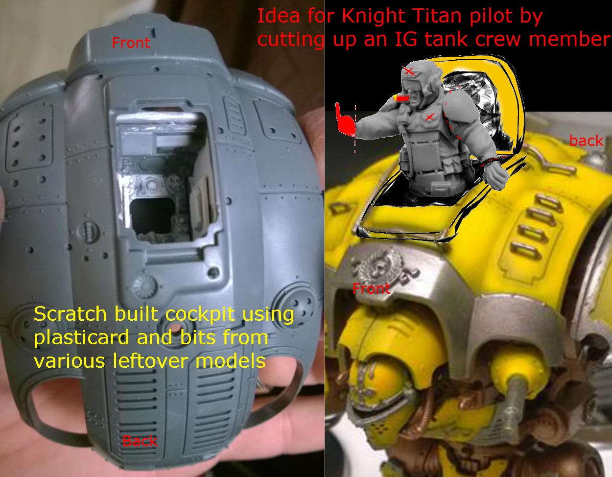 Imperial Knight, LED, Mockup, Pilot, Warhammer 40,000