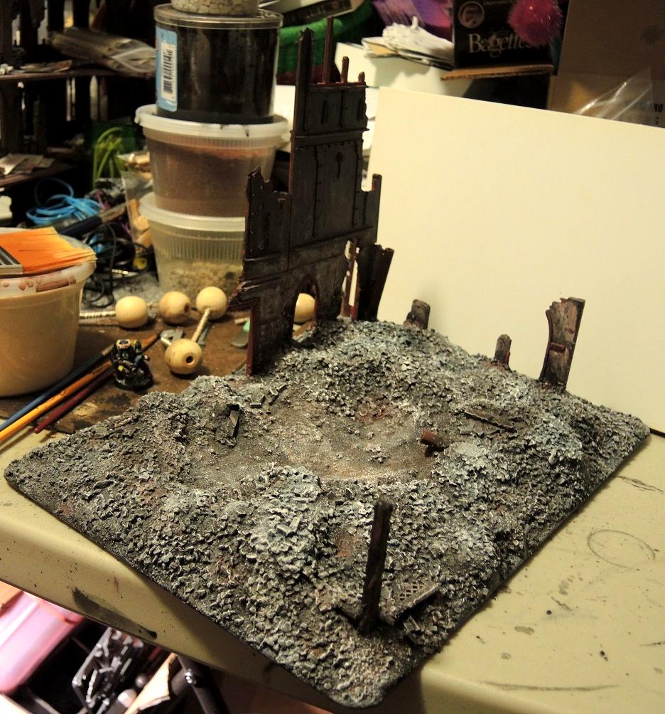 Administratum, Base Coat, Commission, Details, Done, Sealing Coat, Terrain, Warhammer 40,000