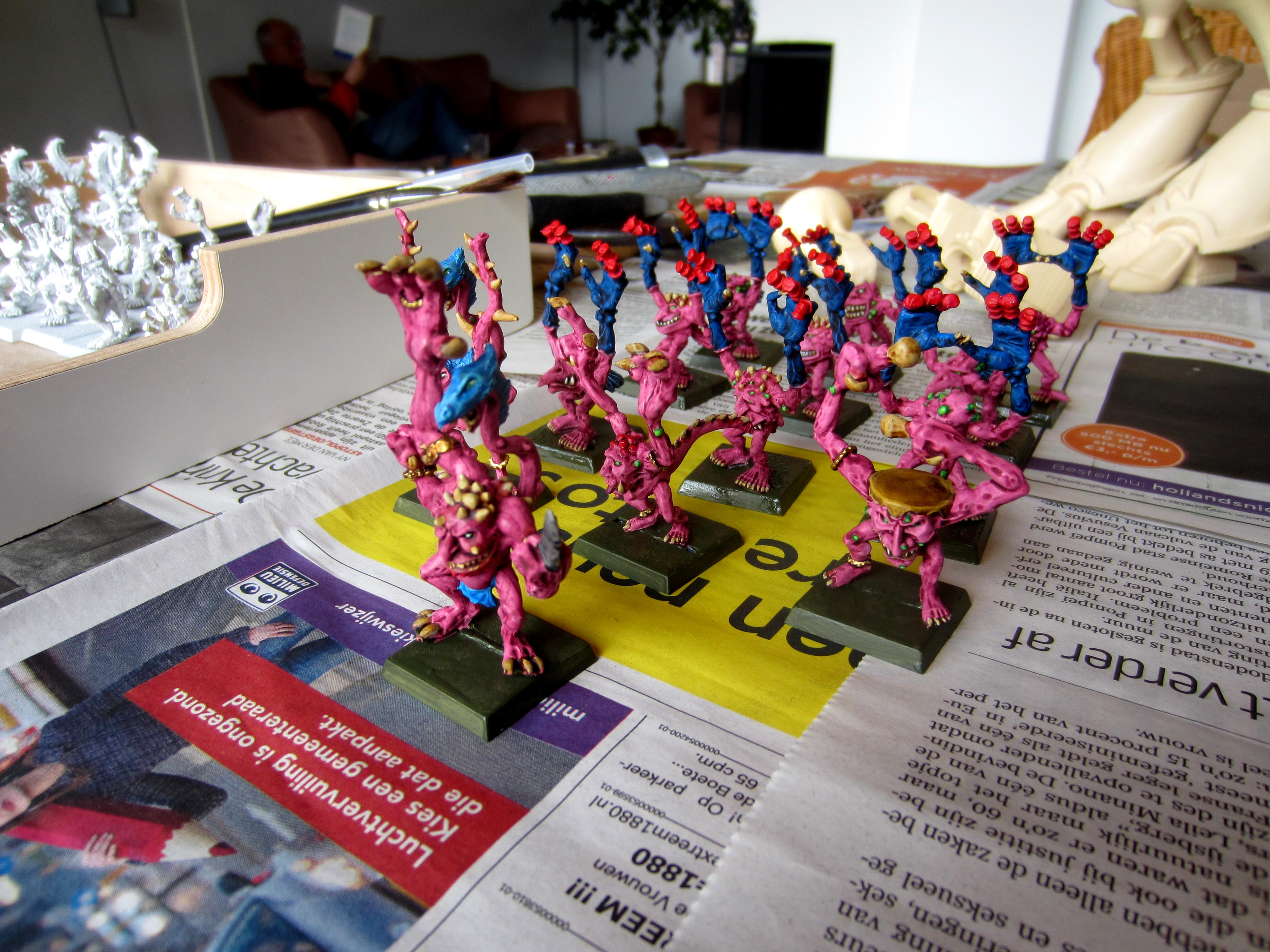 Chaos, Daemons, Pink Horrors, Tzeentch, Work In Progress