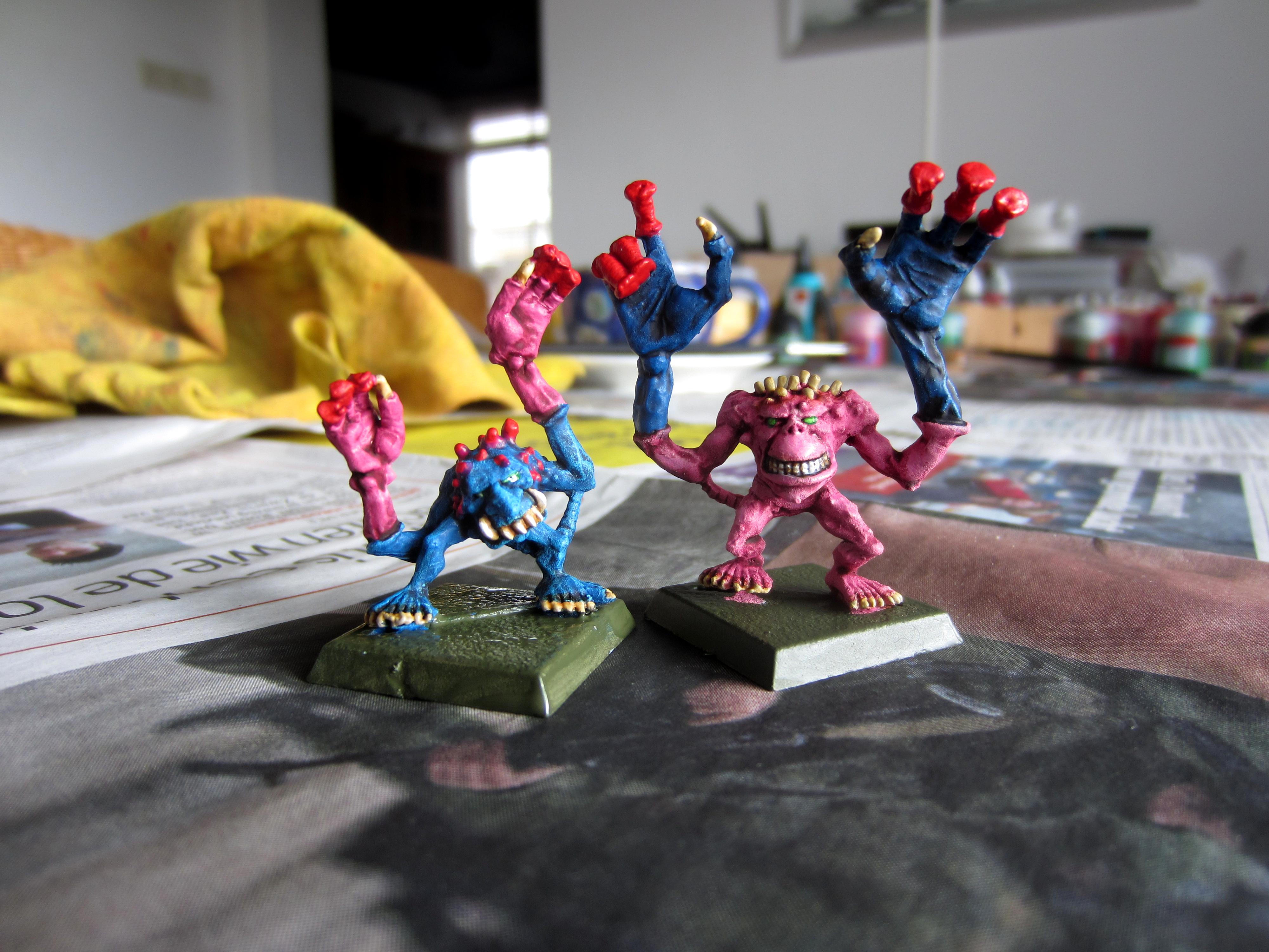 Blue Horror, Chaos, Daemons, Pink Horror, Tzeentch, Work In Progress
