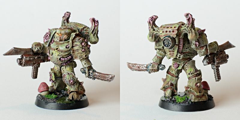 Chaos Space Marines, Nurgle, Plague Marines, Spellcrow, Wash, Weathered