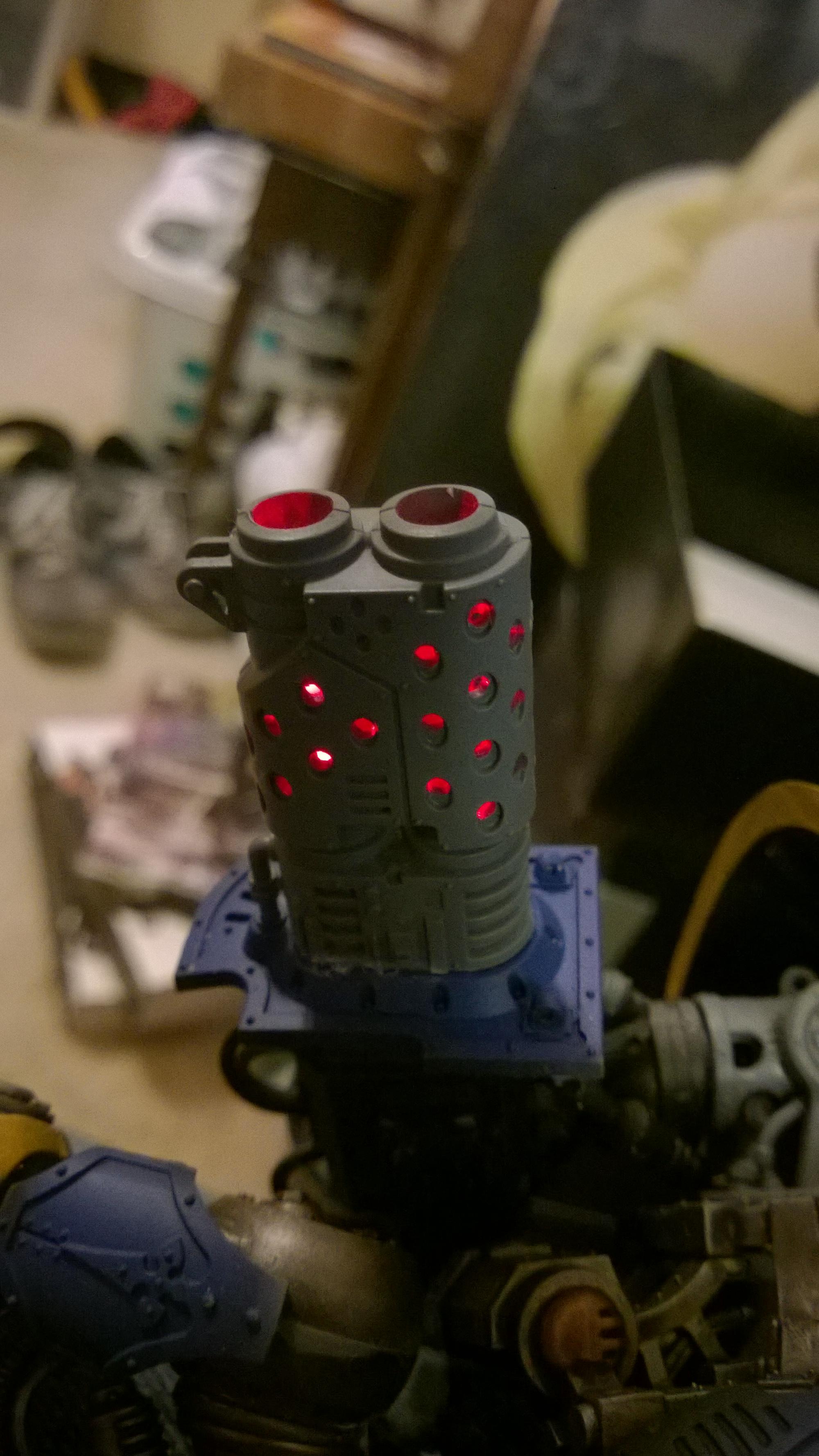 Imperial Knight, Knight Errant, Knight Titan, LED, Lighting Kit, Super-heavy, Walkthrough, Warhammer 40,000, Work In Progress