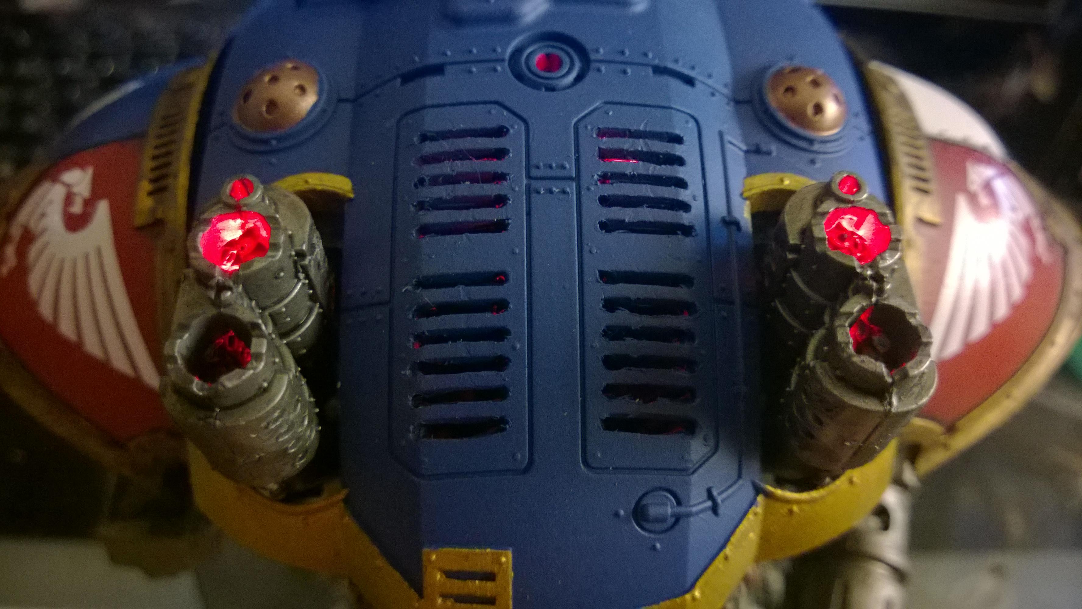 Imperial Knight, Knight Errant, Knight Titan, LED, Lighting Kit, Super-heavy, Walkthrough, Warhammer 40,000, Work In Progress