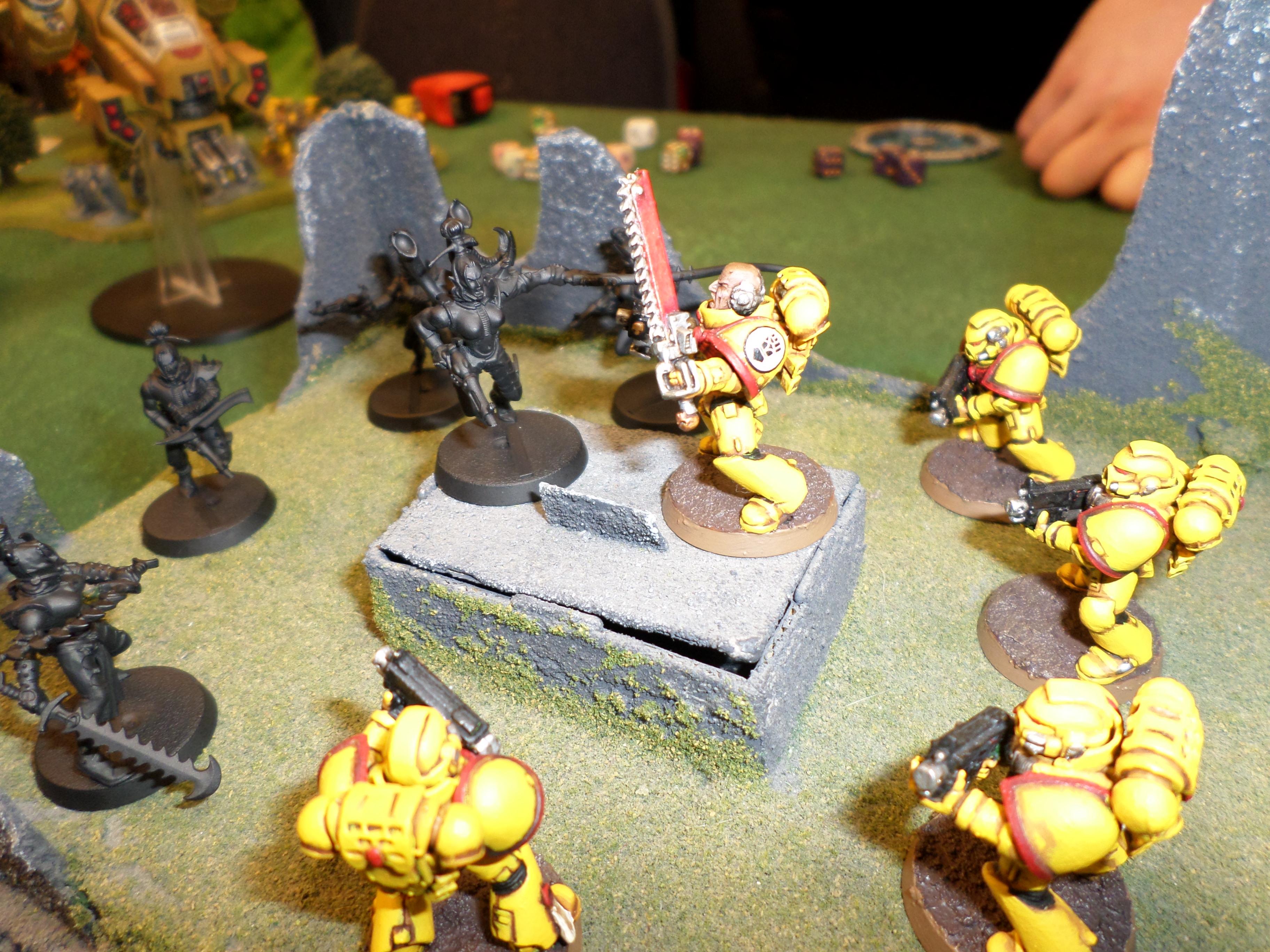Battle Report, Dark Eldar, Imperial Fists, Space Marines