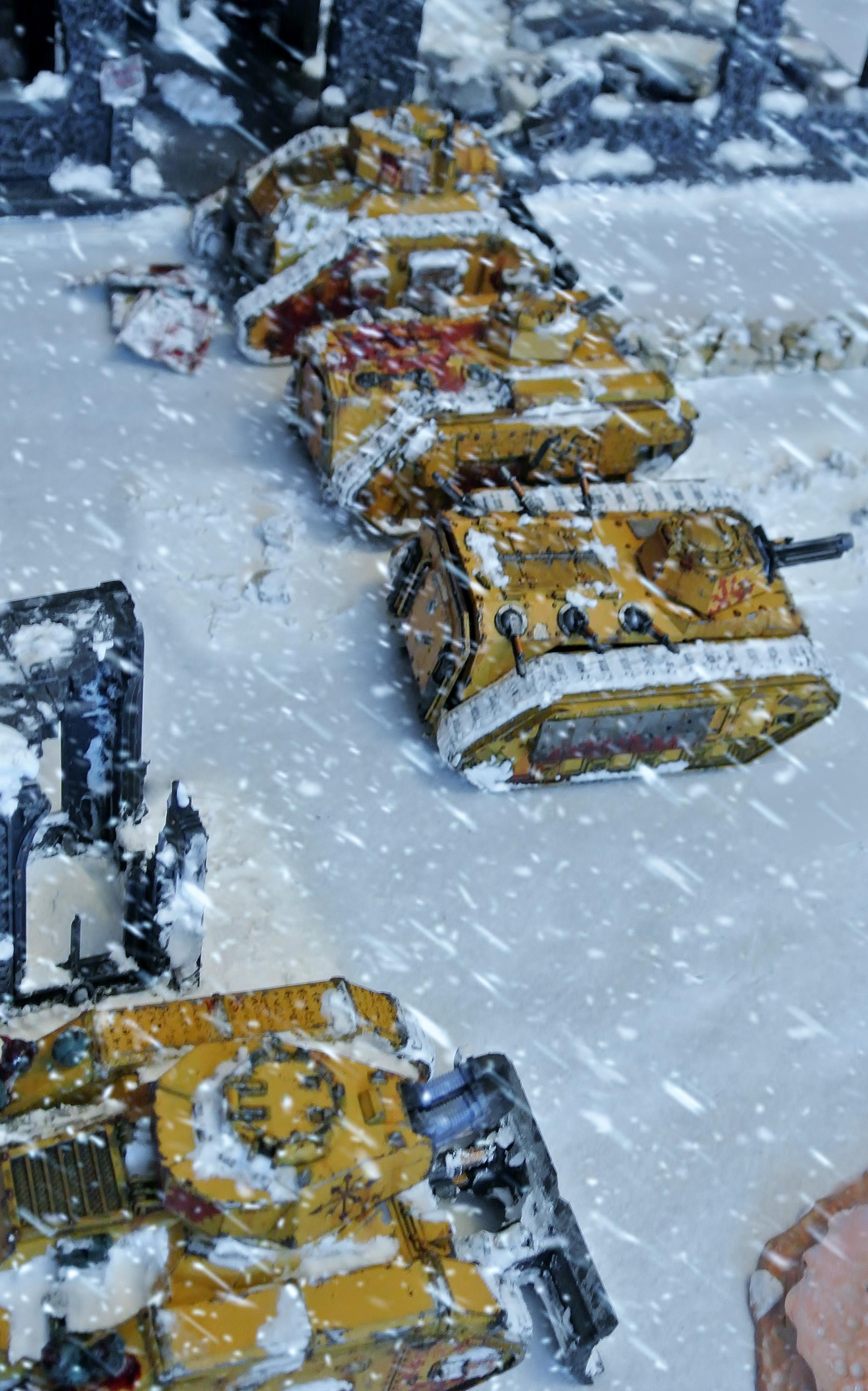 Imperial Guard, Imperium, Snow, Tank, Winter