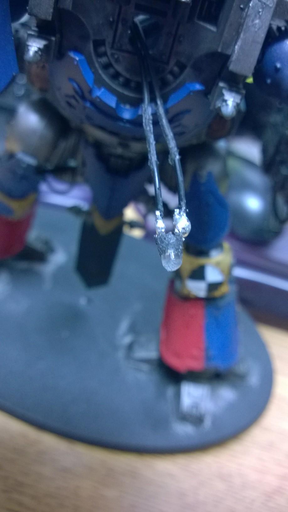 Imperial Knight, Knight Errant, Knight Titan, LED, Lighting Kit, Super-heavy, Walkthrough, Warhammer 40,000, Work In Progress