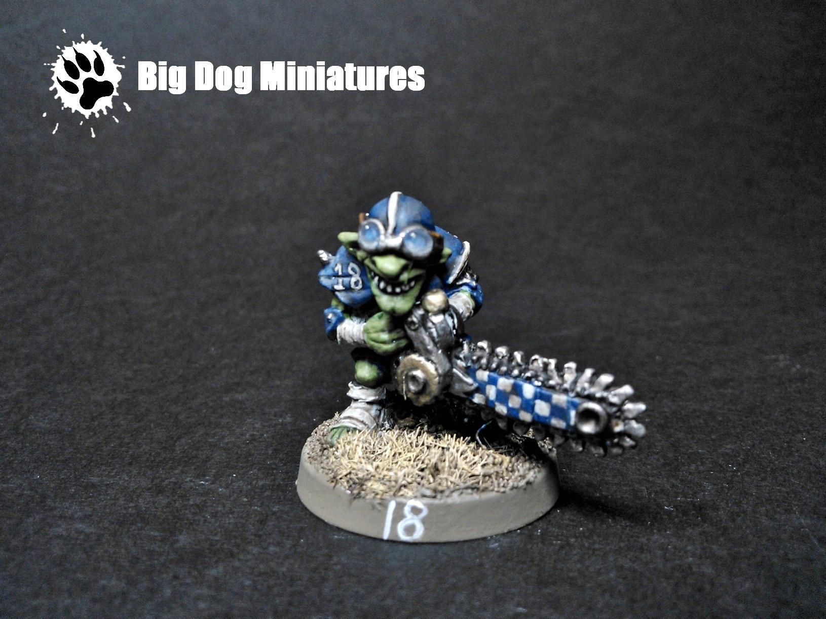 Ball, Big Dog Minaitures, Blood, Bomb, Bowl, Chain, Chainsaw, Goblins, Pogo, Team, Weapon