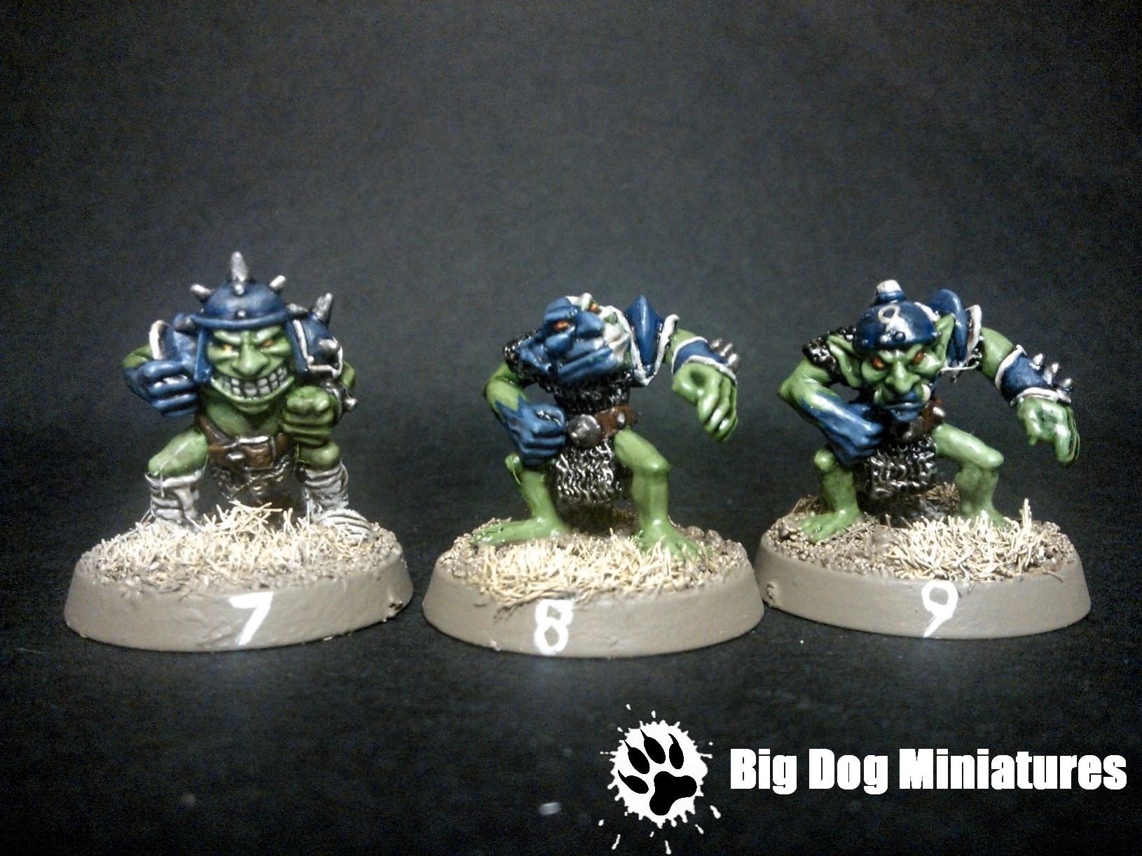 Big Dog Miniatures, Blood, Bowl, Cheerleader, Goblins, Troll