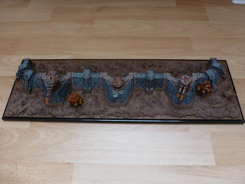Bunker, Defense Line, Display, Game Table, Looted, Orcs, Orks, Terrain, Turret