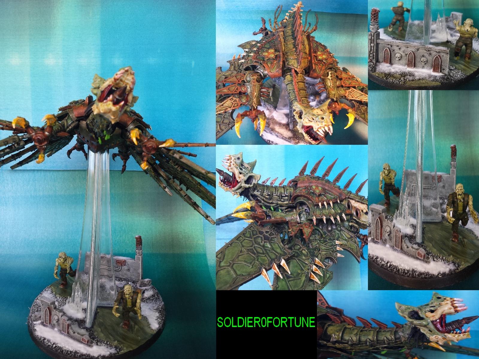 Chaos Space Marines, Death Guard, Decay, Filth, Heldrake, Nurgle, Plague Marines, Rot
