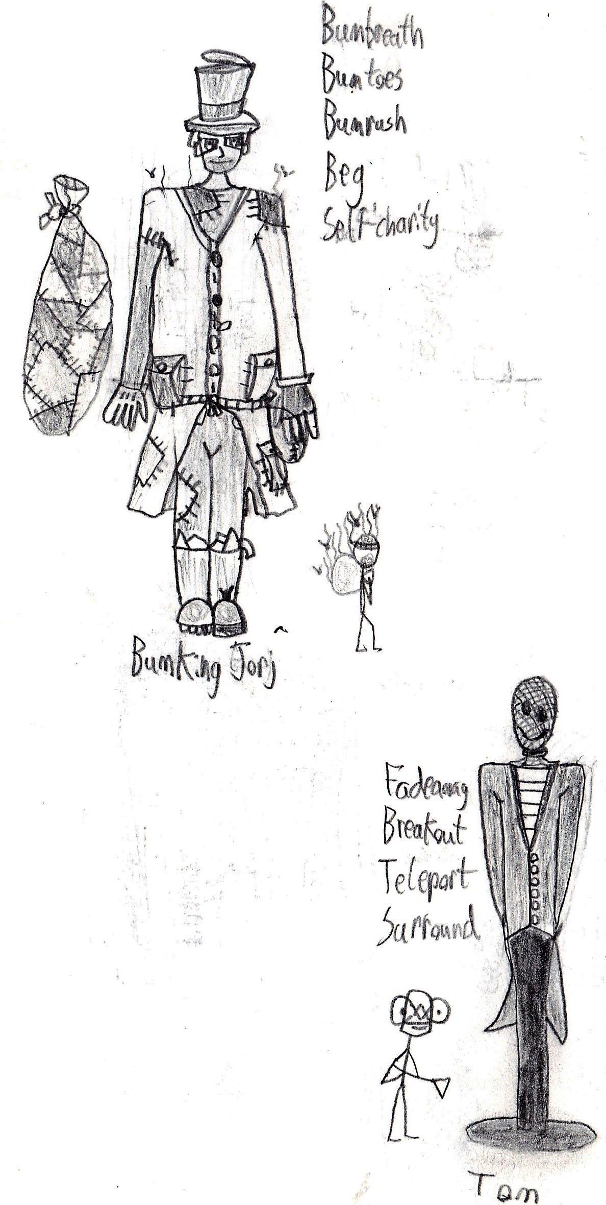 Characters, Sketch, Character sketches 2