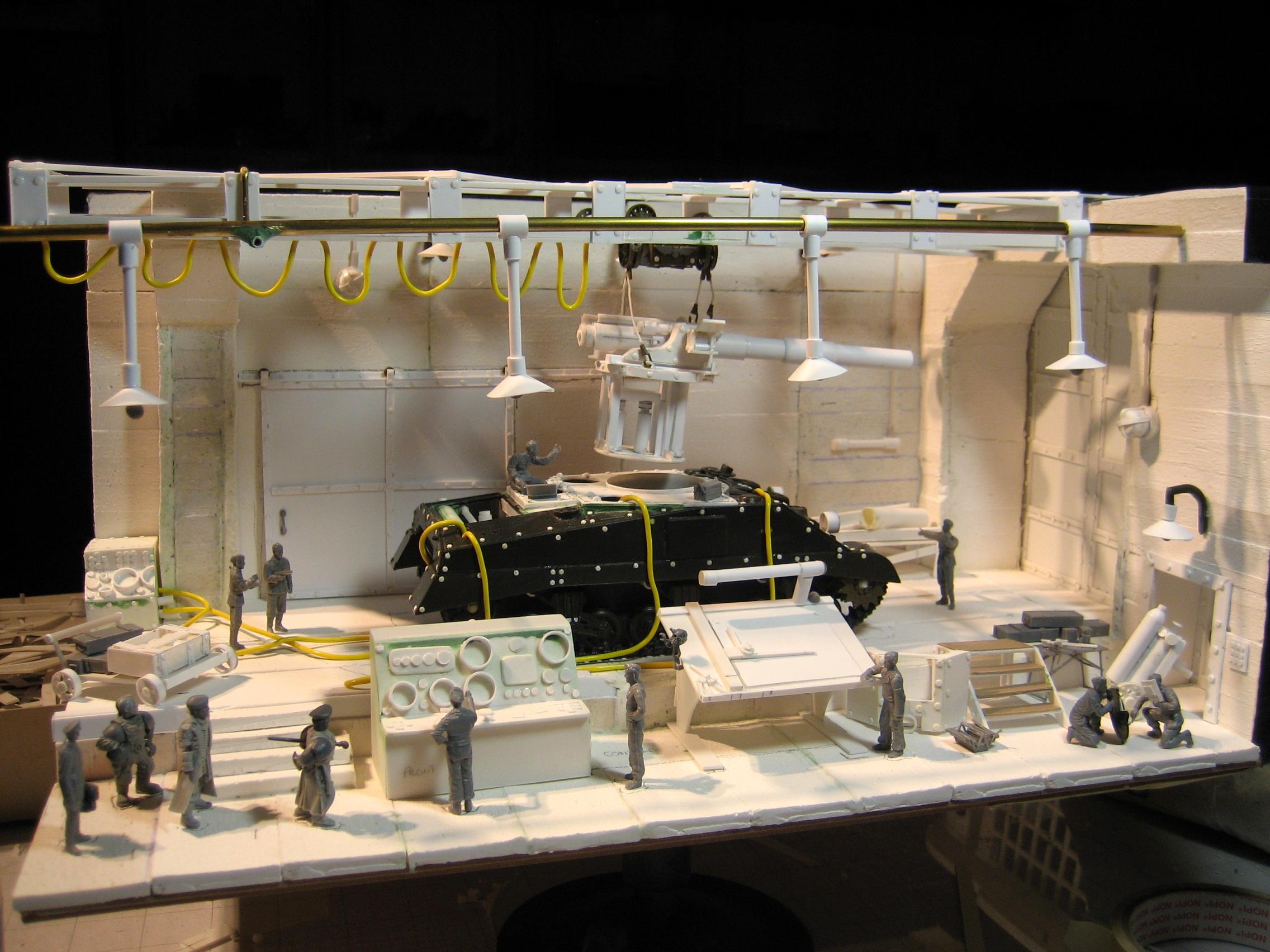 Diorama, Factory, Scratch Build, Tank