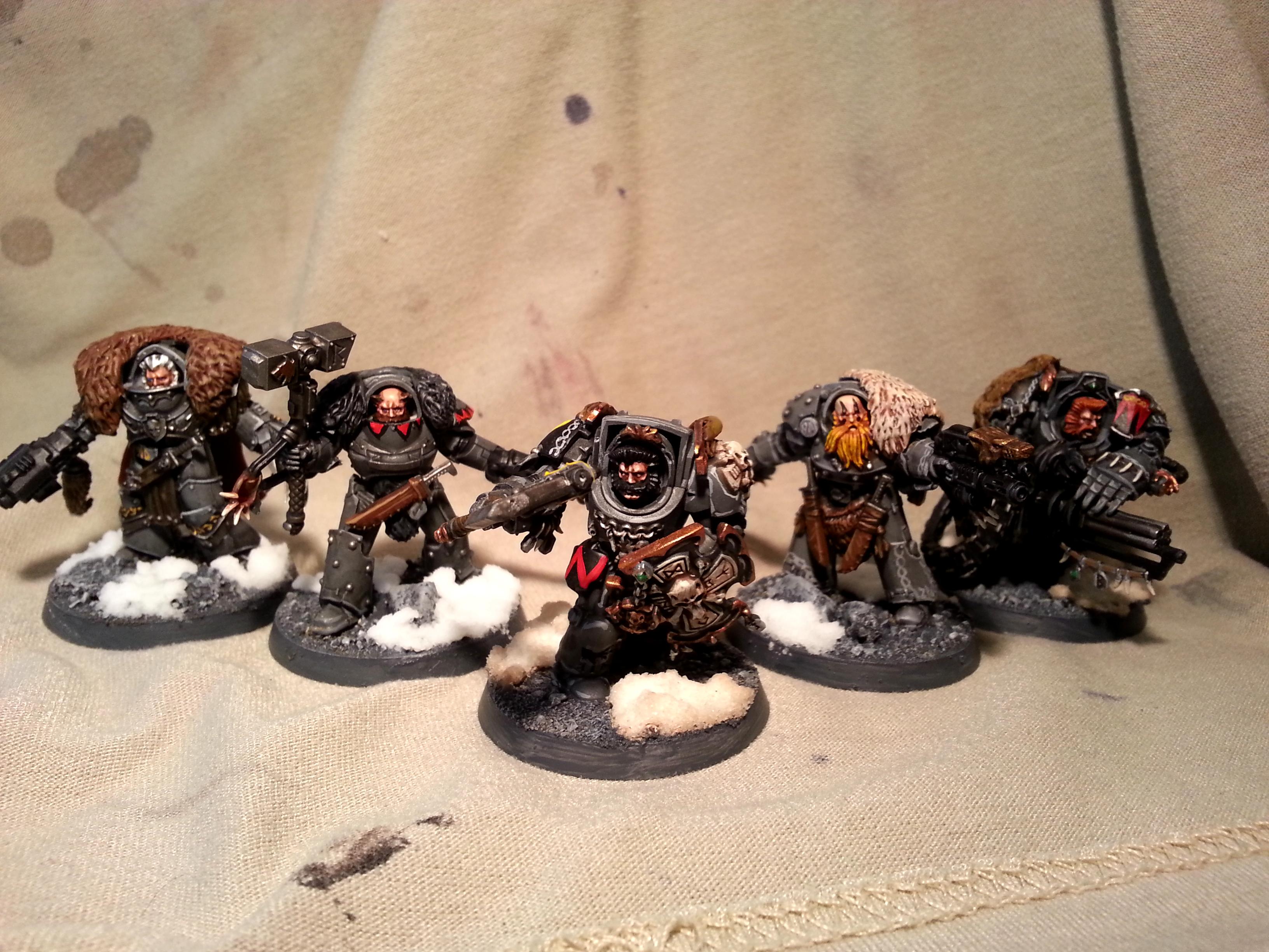 30k, Space Wolves, Terminator Armor, Warhammer 40,000, Wolf Guard
