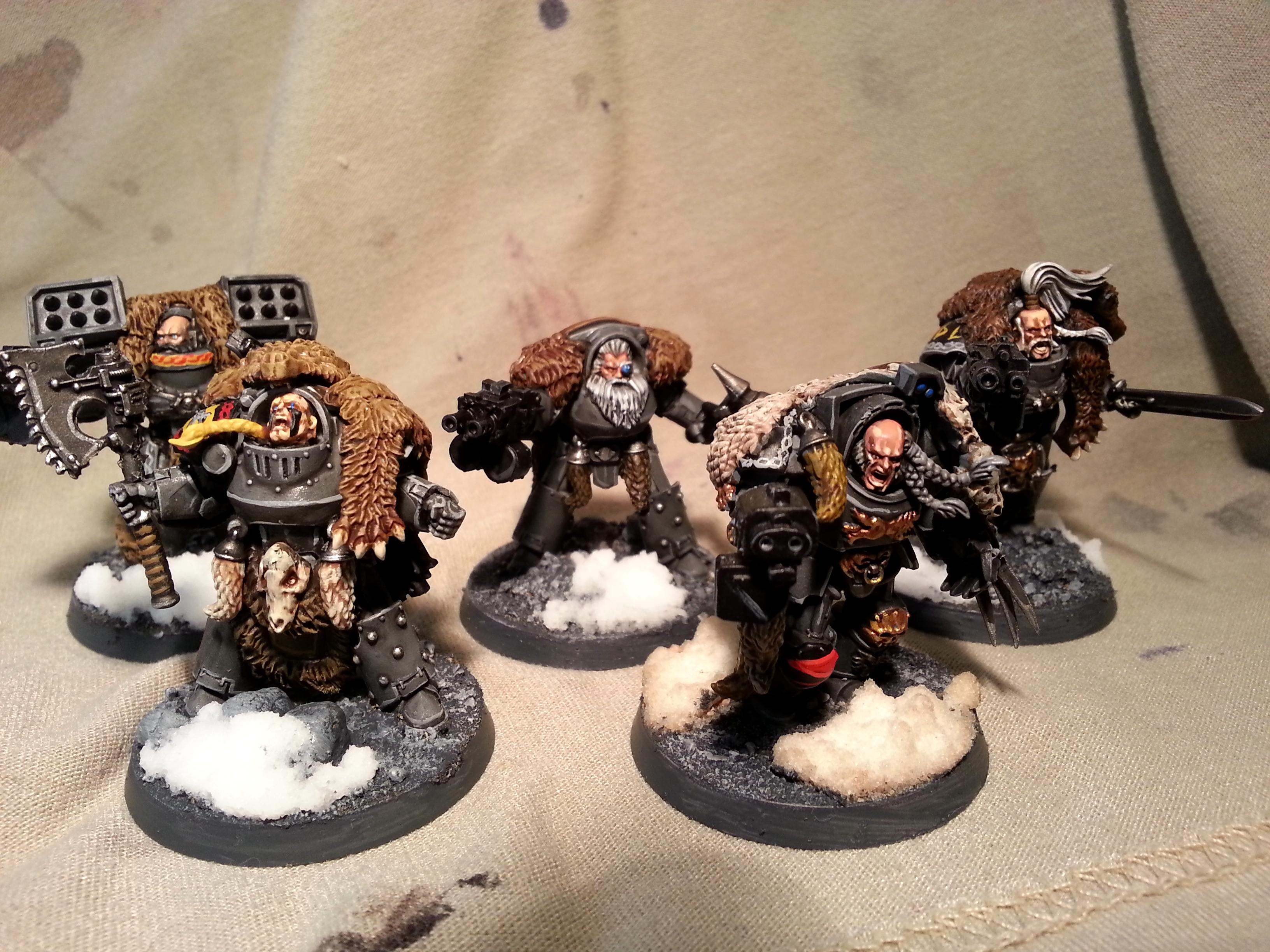 30k, Space Wolves, Terminator Armor, Warhammer 40,000, Wolf Guard