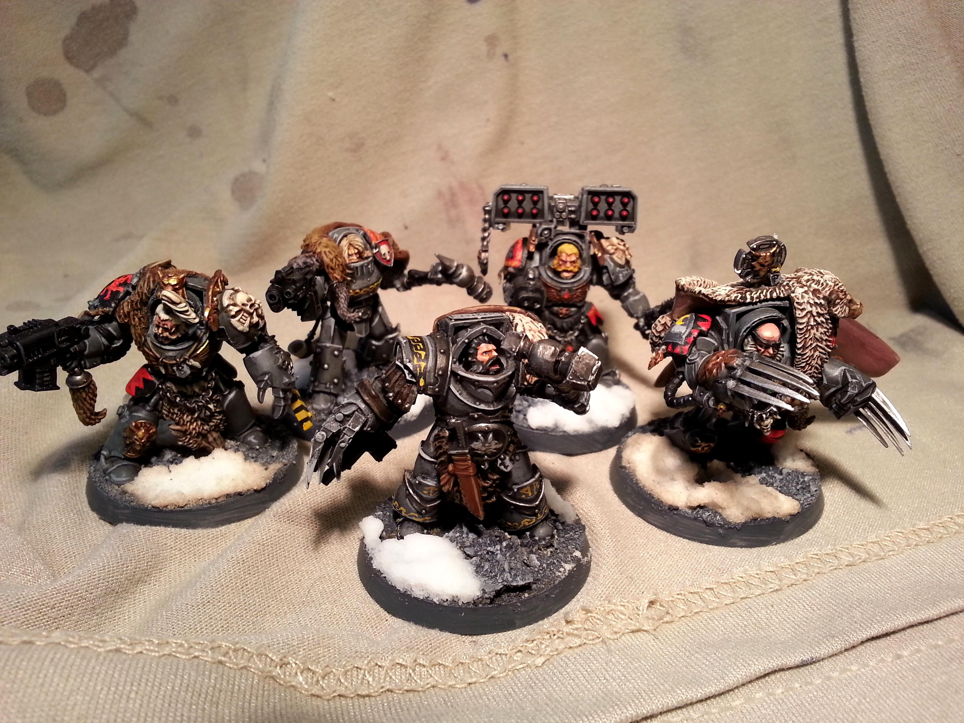30k, Space Wolves, Terminator Armor, Warhammer 40,000, Wolf Guard