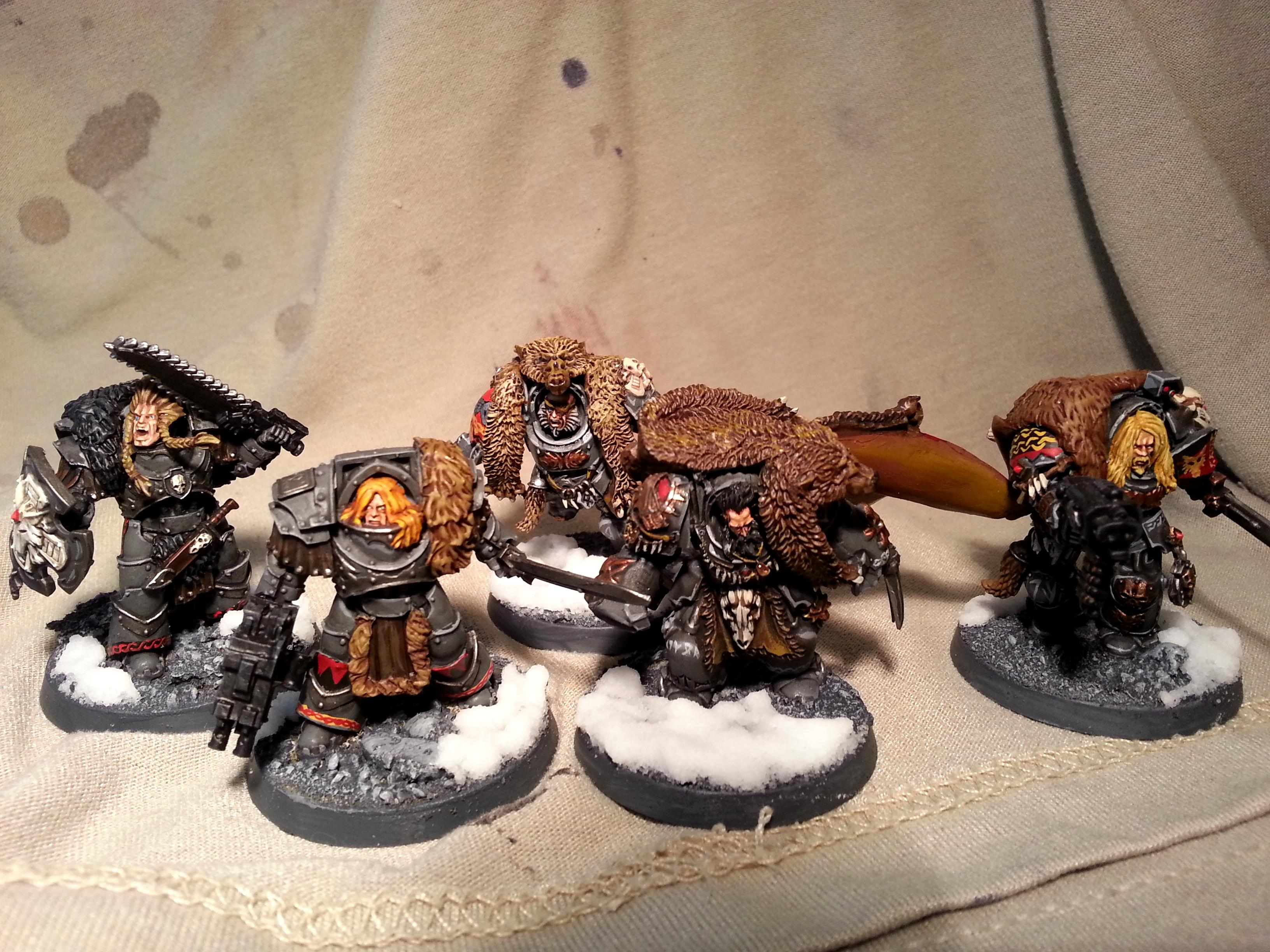 30k, Space Wolves, Terminator Armor, Warhammer 40,000, Wolf Guard