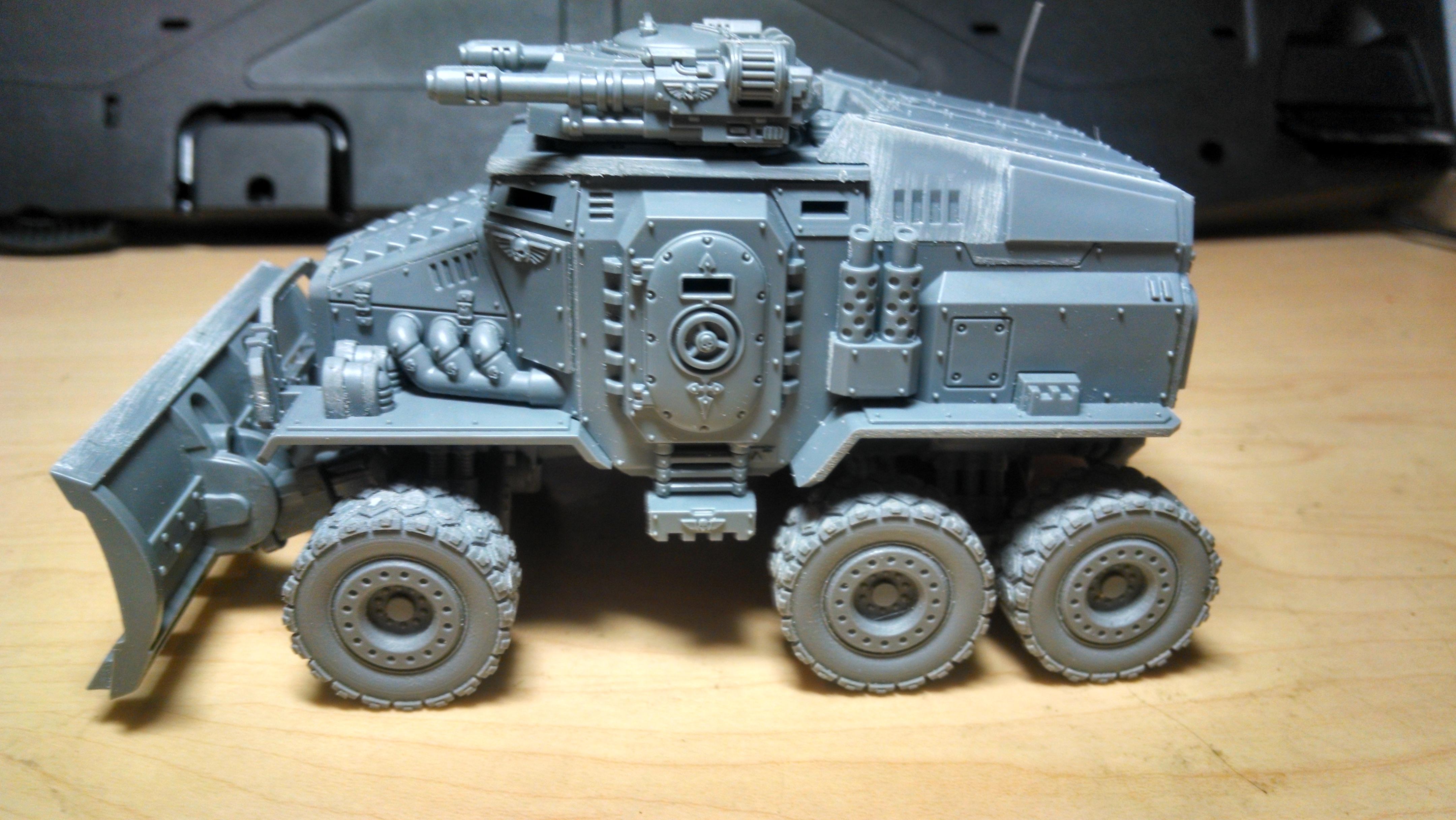 Blood And Skulls Industry Tires, Conversion, Imperial Guard, Taurox, Wheeled