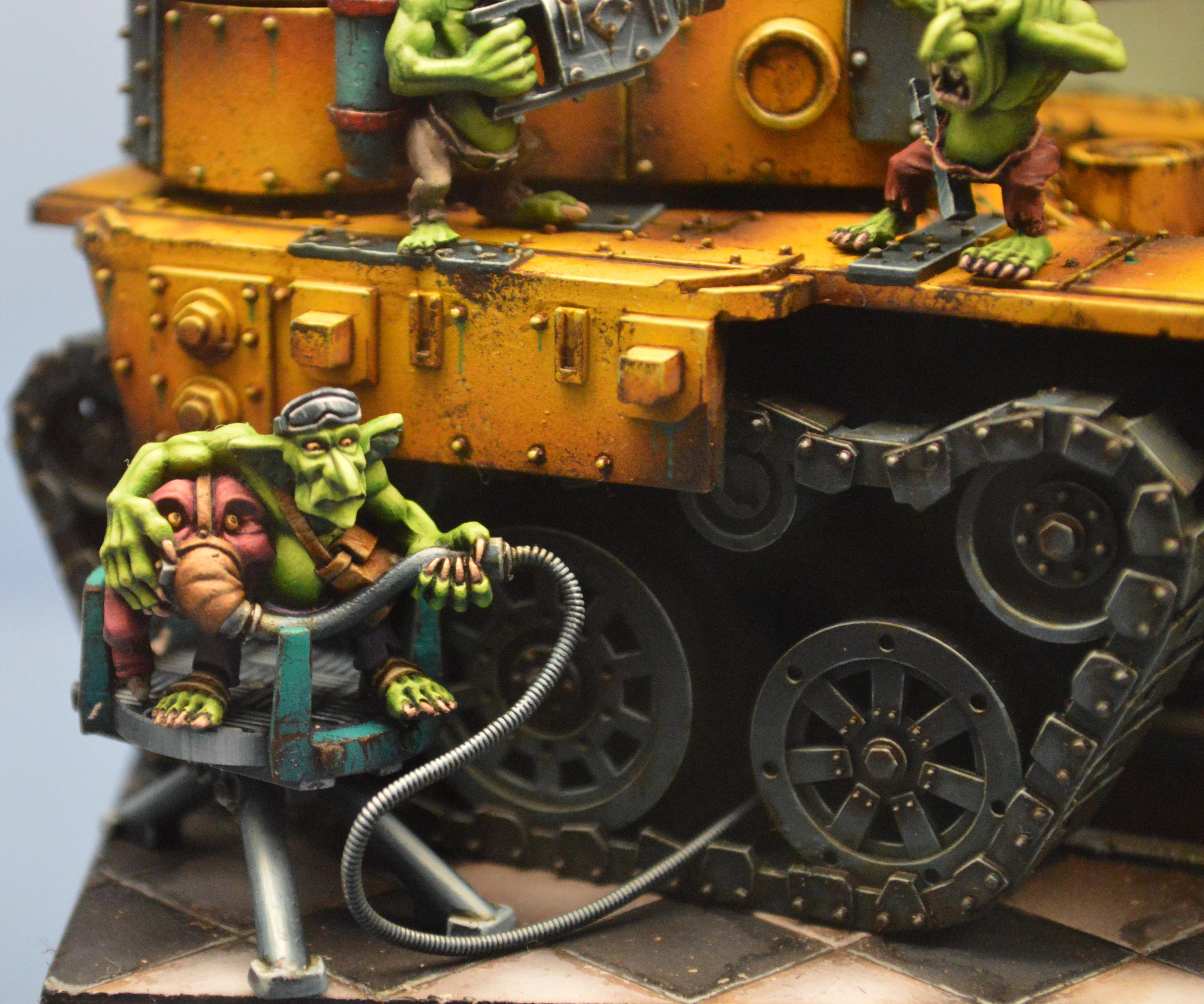 Adepticon 2014, Crystal Brush, Dioramma, Grot Tank, Grots, Orks, Squigs, Warhammer 40,000, Weathered