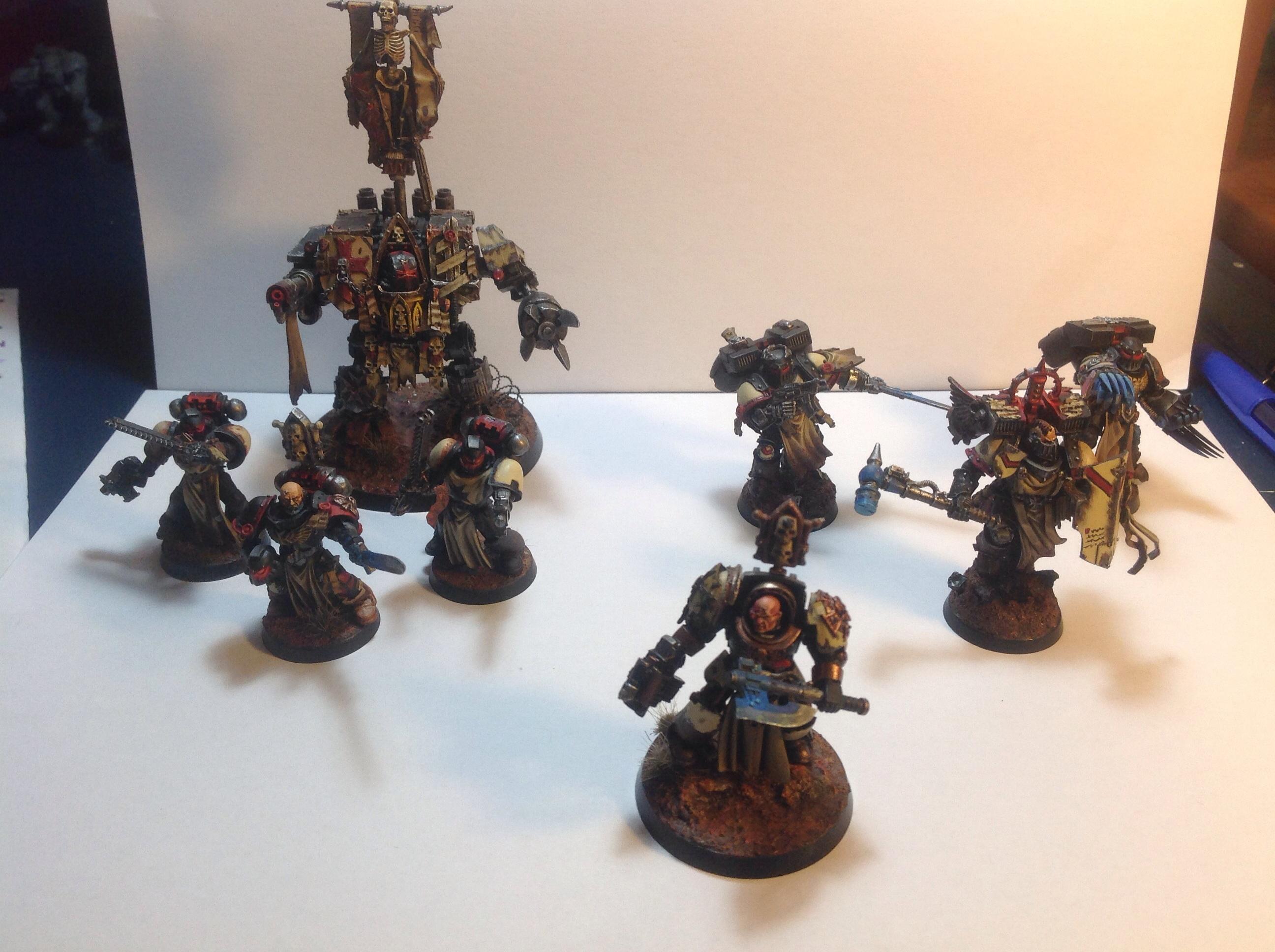 Army, Black Templars, Captain, Dreadnought, Terminator Armor, Veteran