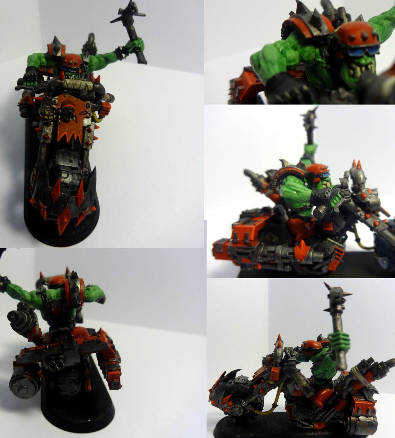 Bike, Orks, Red, Warhammer 40,000