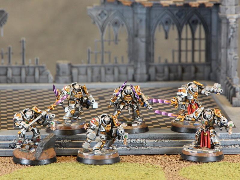 Grey Knights, Non-Metallic Metal, Paladins, Scenic Bases, Terminator Armor, Warhammer 40,000