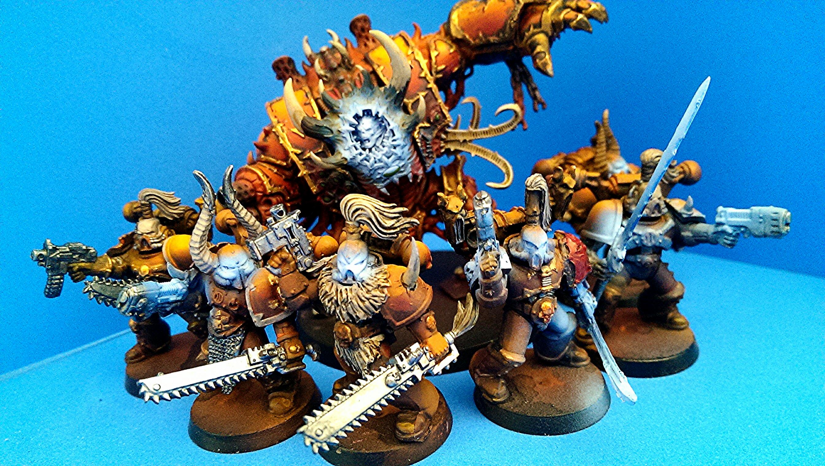 Airbrush, Chaos Space Marines, Glow, Object Source Lighting, Pre Heresy, Space Marines, Thousand Sons