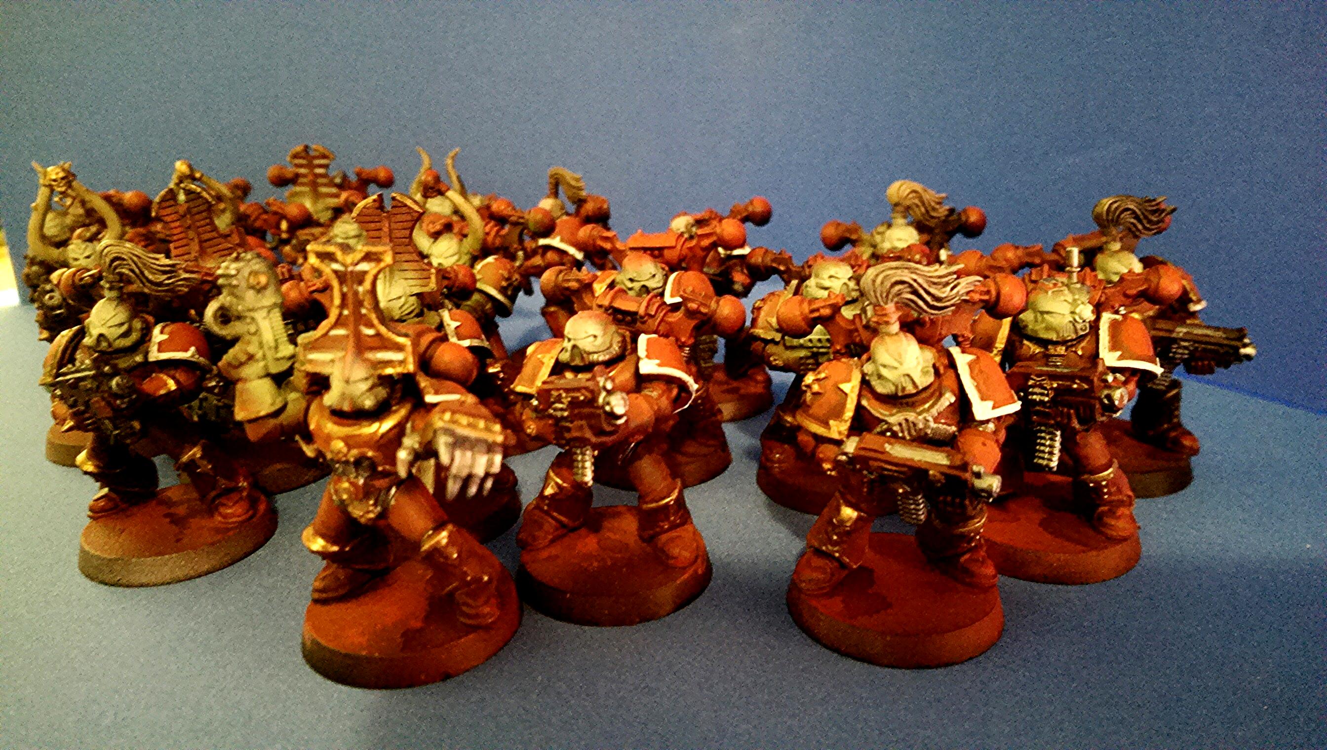 Airbrush, Chaos Space Marines, Glow, Object Source Lighting, Pre Heresy, Space Marines, Thousand Sons