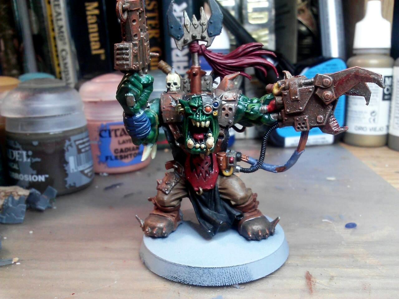 Bosspole, Orks, Power Klaw, Warboss