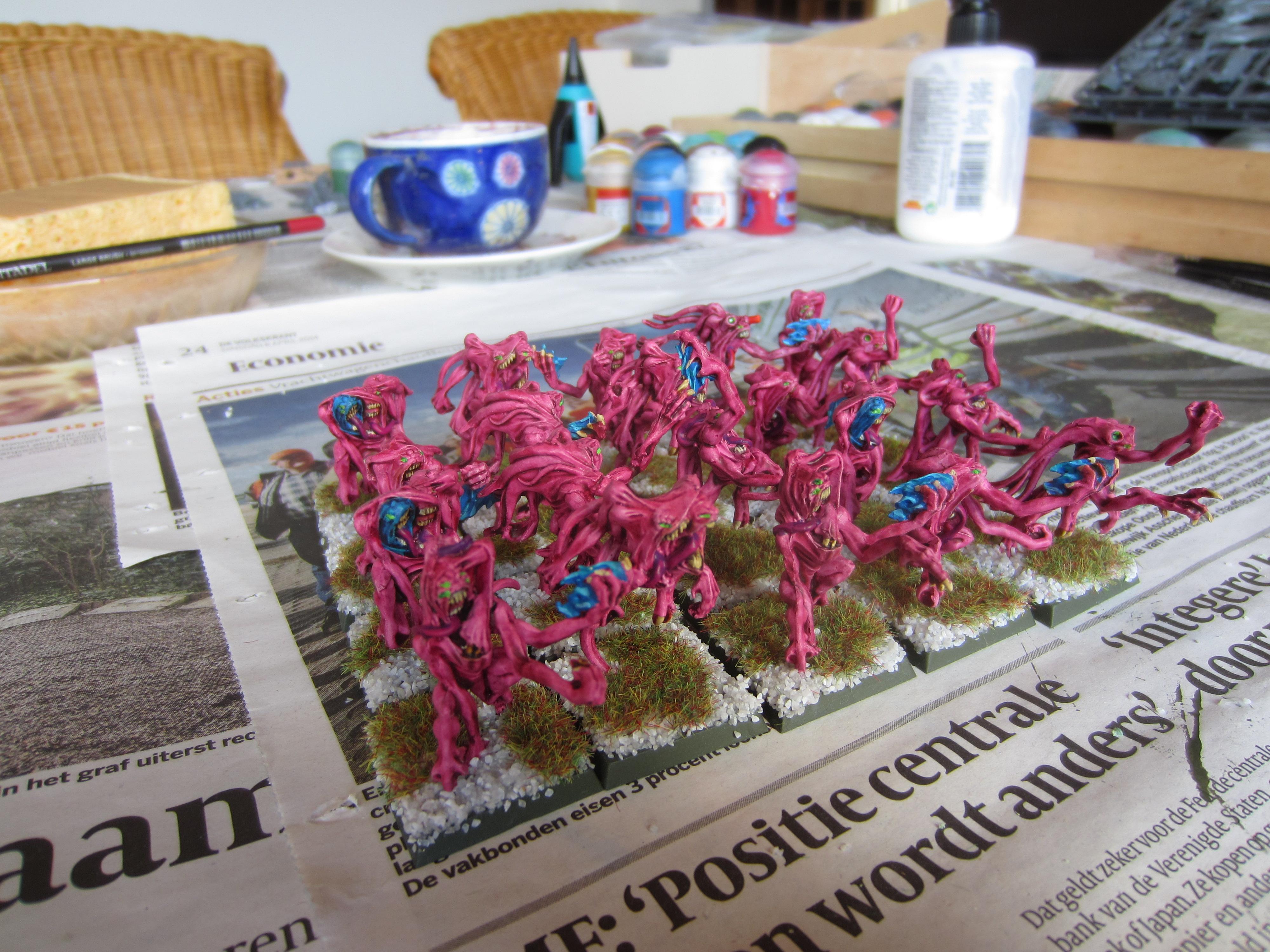 Chaos, Daemons, Pink Horrors, Tzeentch