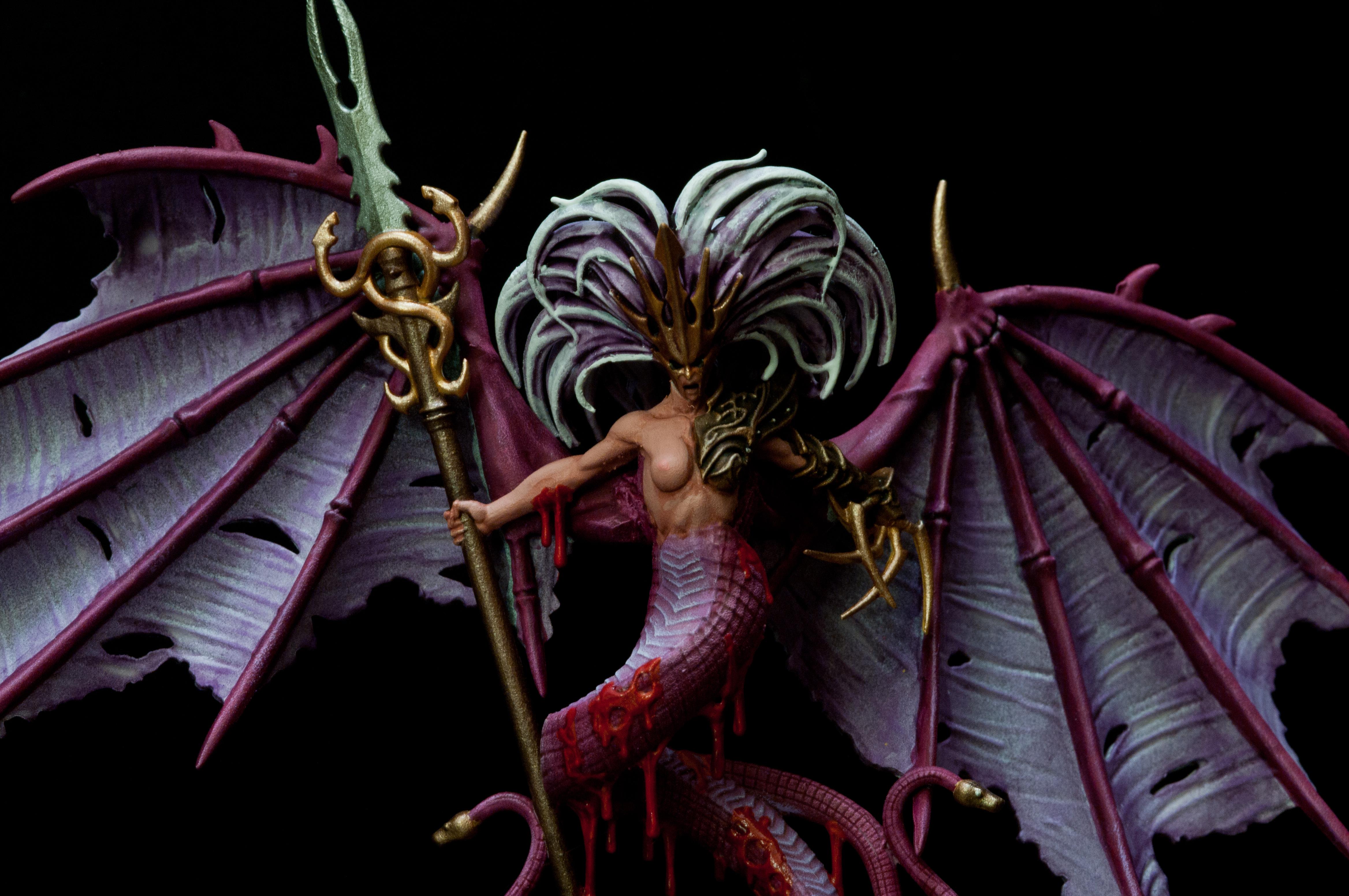 Bexxis, Claw, Daemon Prince, Ophidian, Slaanesh, Spear