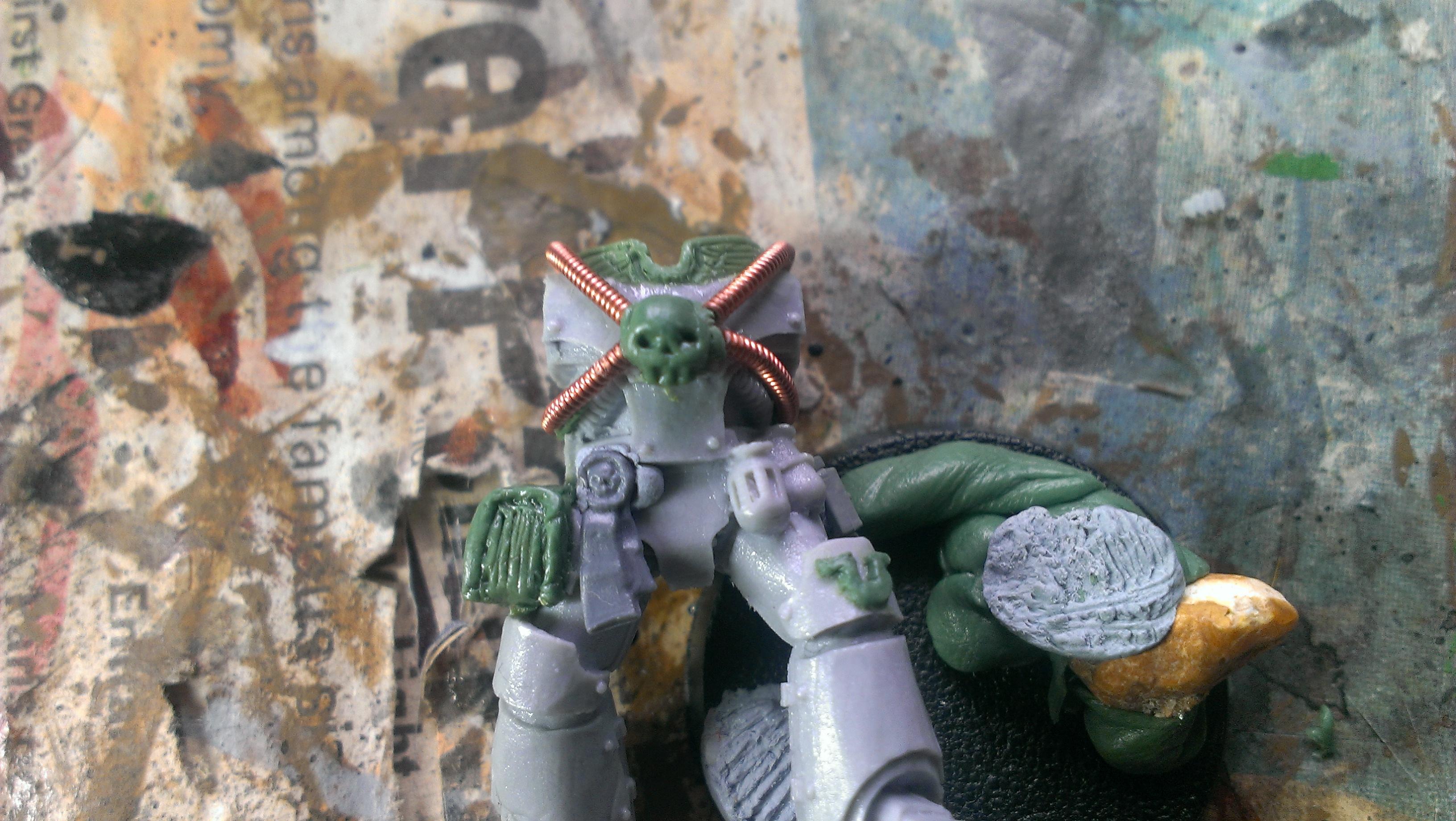 Chaplain Cassius. Conversion, Space Marines, Ultramarines, Work In Progress