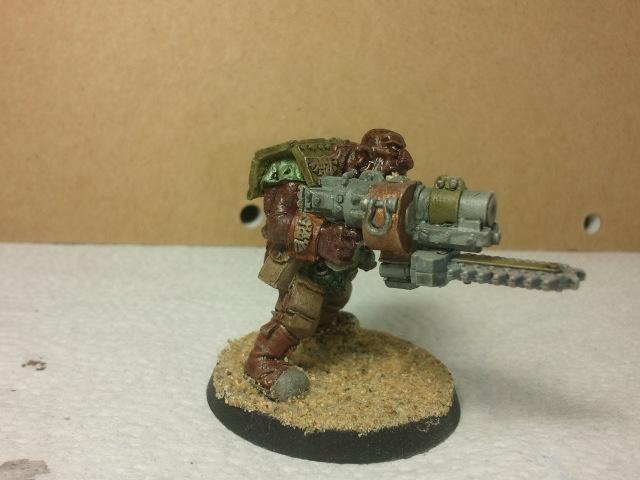 His weapon has some bling to it