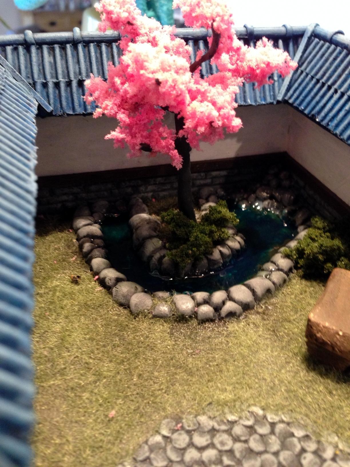 Garden, Pond, Samurai, Work In Progress