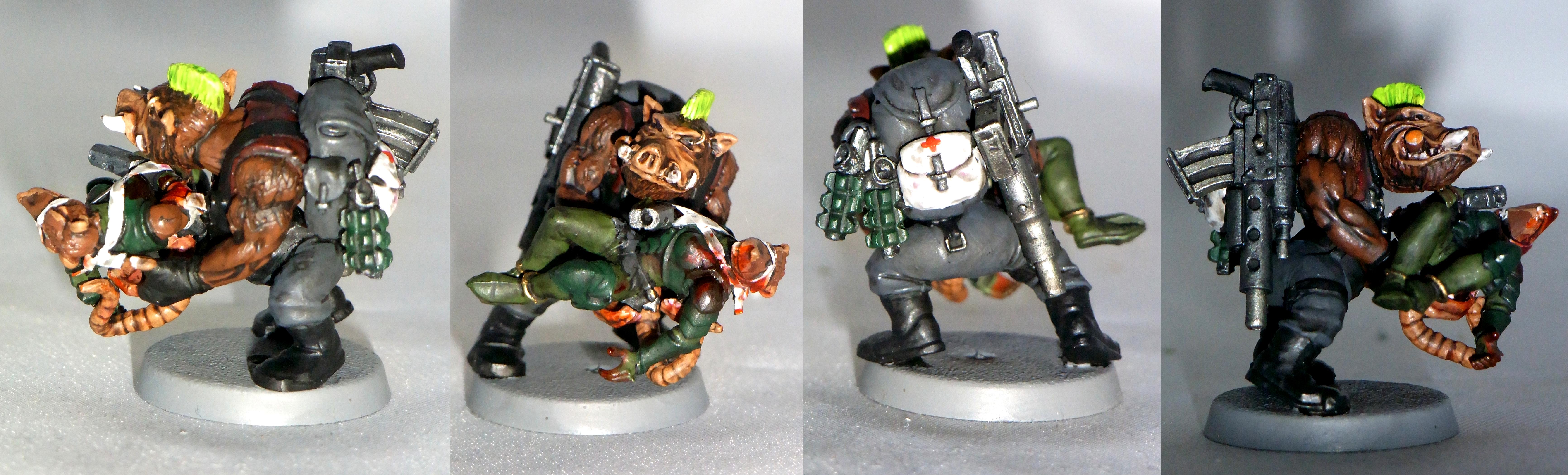 Casualty, Female, Injured, Korbenn, Kromlech, Medic, Orks, Pig, Rat, Skaven