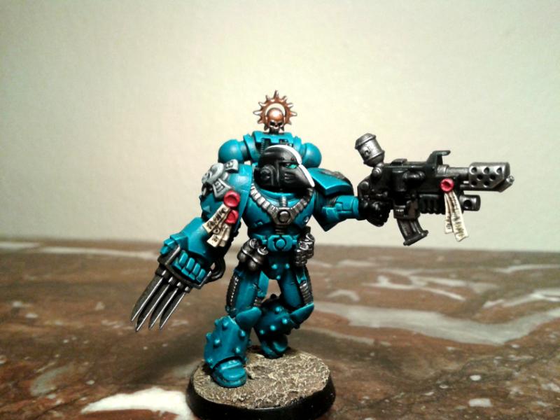 Beakie, Combi-flamer, Conversion, Space Marines - Tactical Sergeant 1:2 ...