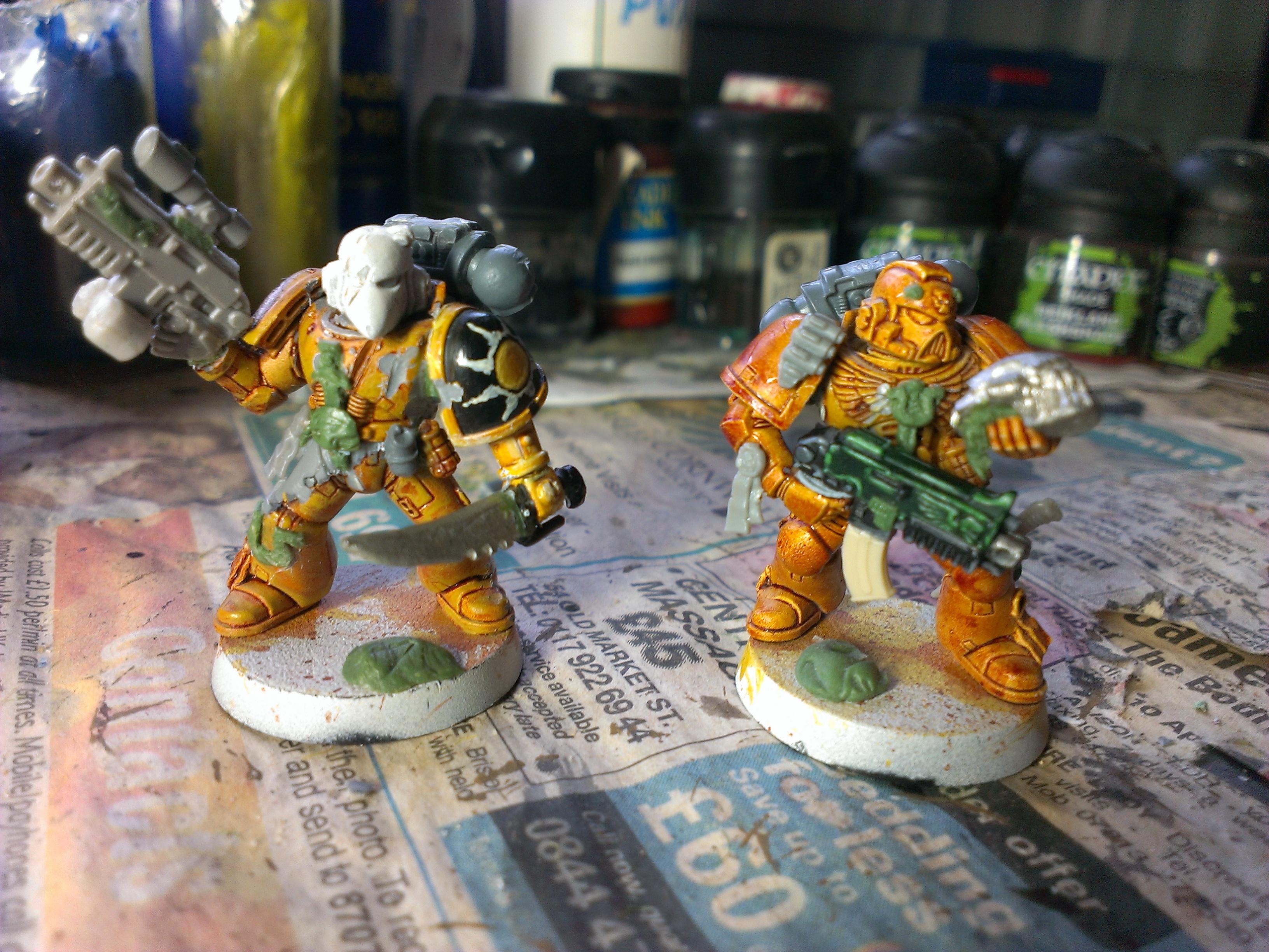 Space Marines, Sternguard, Tyrranic War Veterans, Ultramarines, Work In Progress