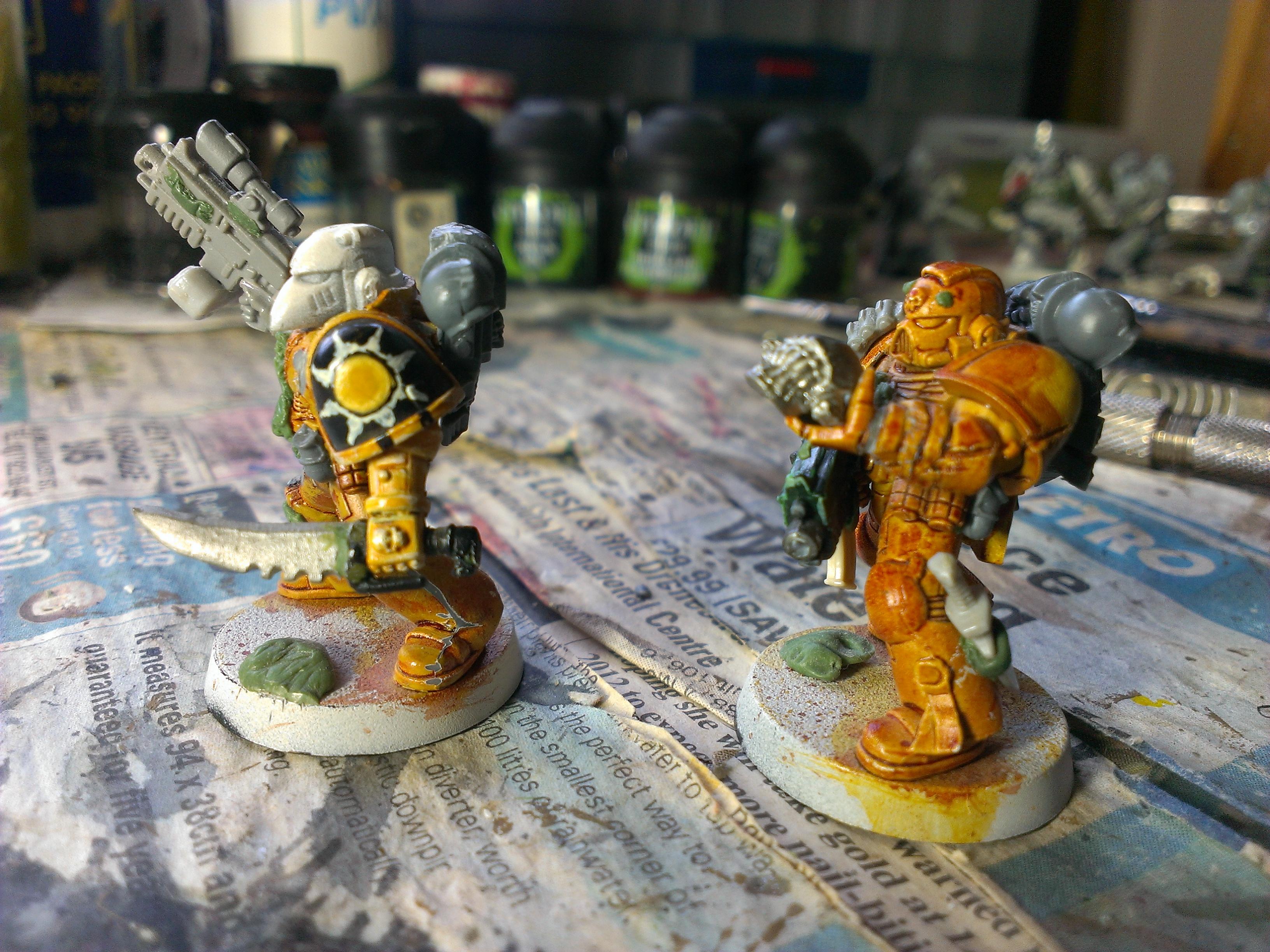 Space Marines, Sternguard, Tyrranic War Veterans, Ultramarines, Work In Progress