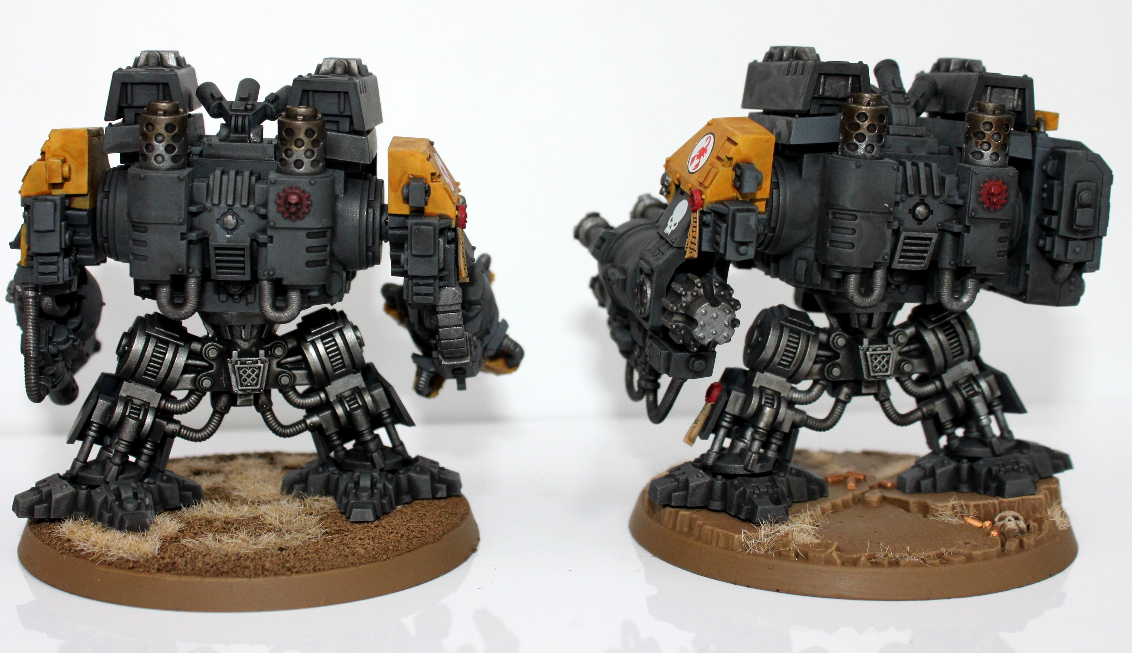 Ironclad Dreadnought, Red Scorpions, Space Marines. Warhammer 40k