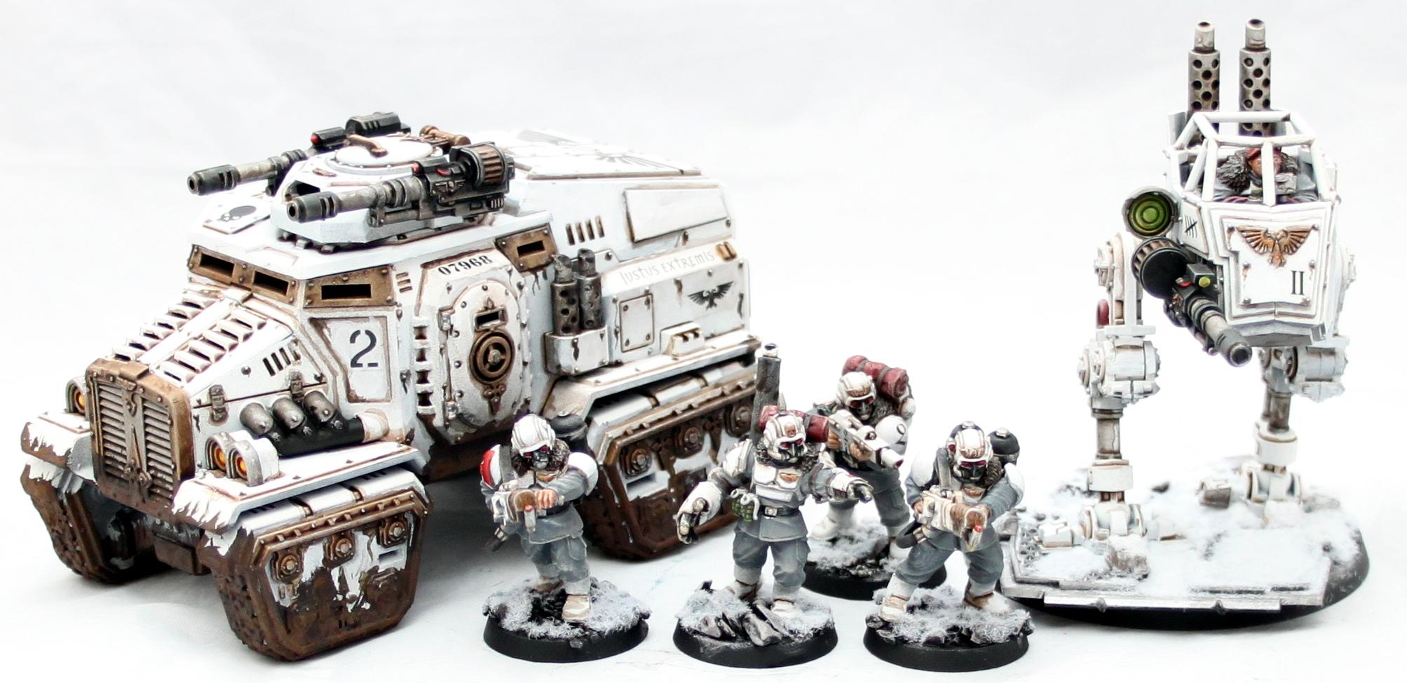 Imperial Guard, Sentinel, Snow, Taurox, Veteran, Winter