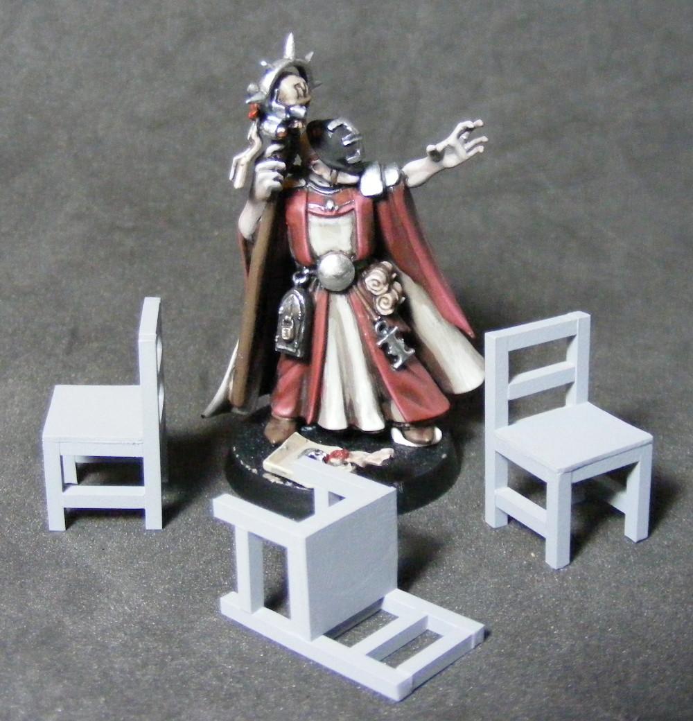 Inquisitor and chairs