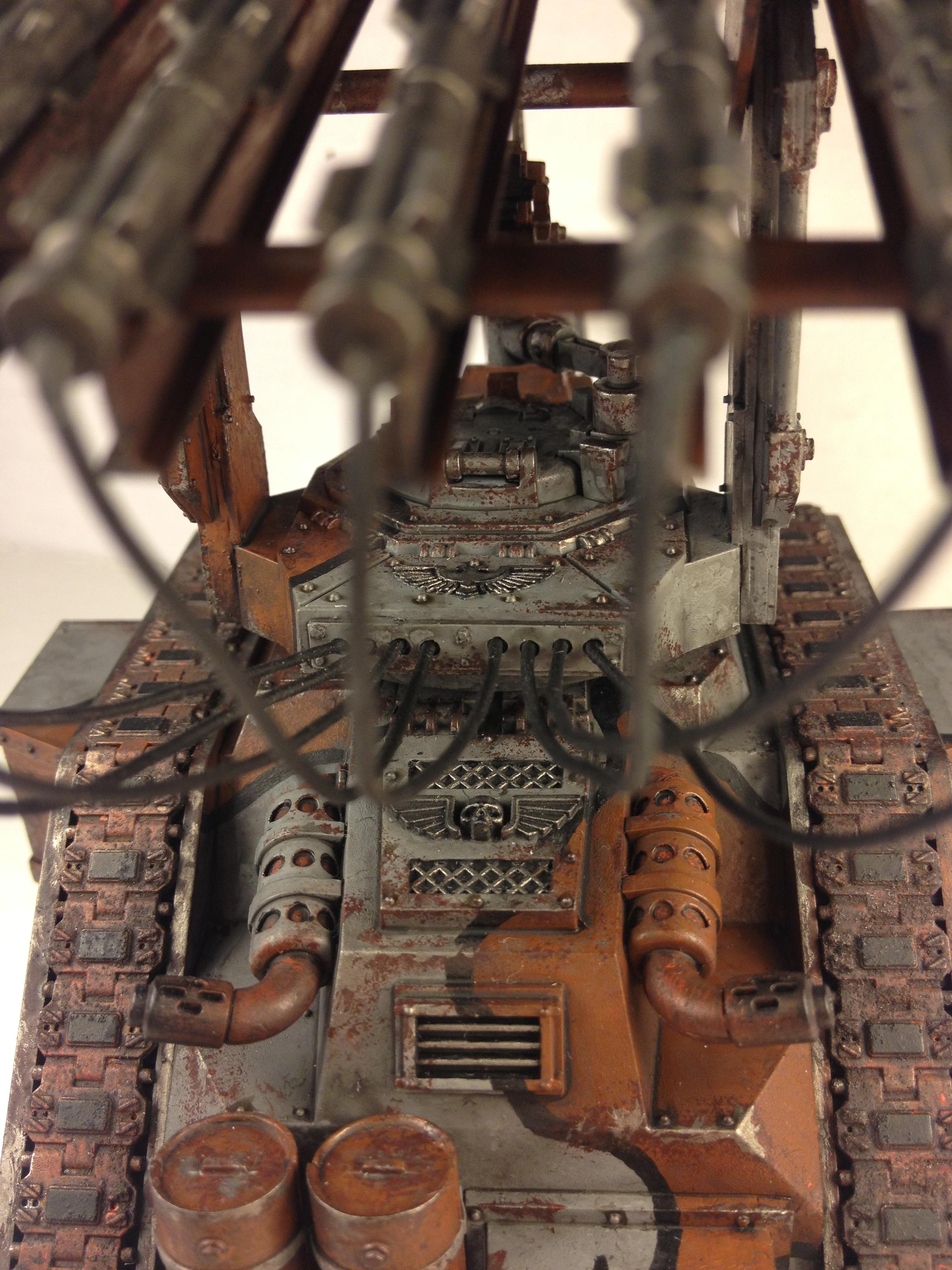 Cadians, Conversion, Imperial Guard, Leman Russ, Lrbt, Urban Camo, Vanquisher, Weathered